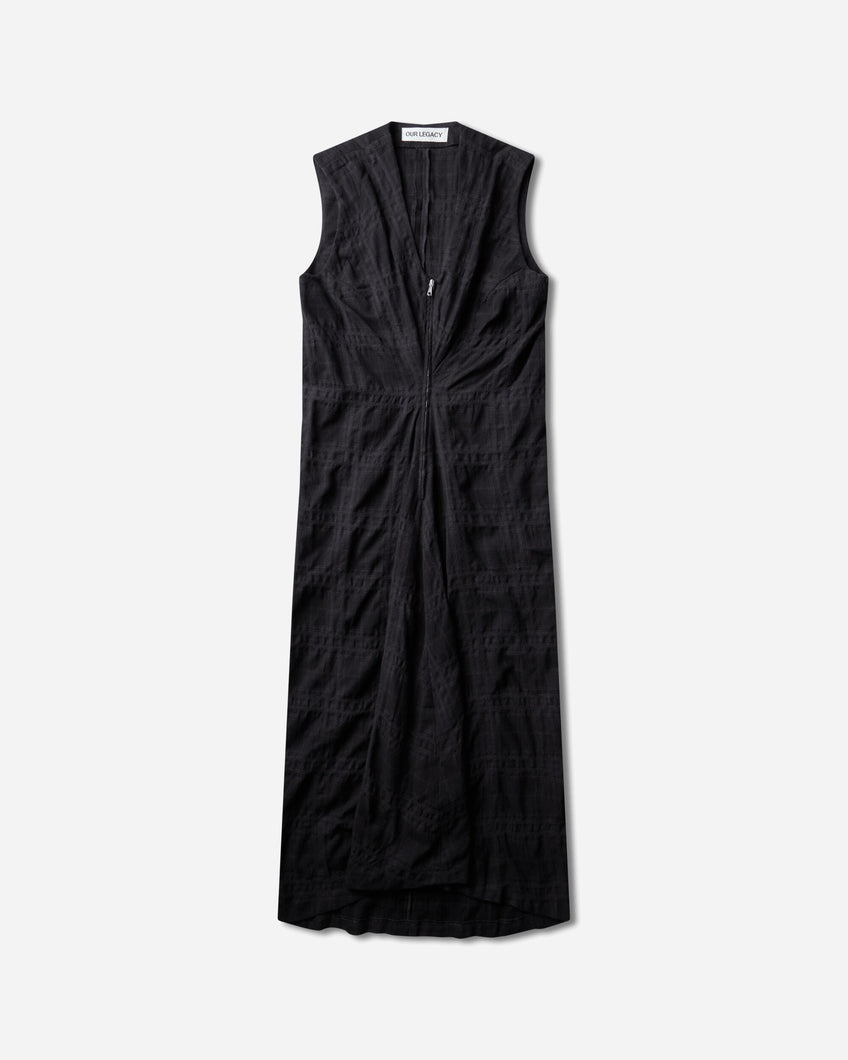Our Legacy Wmns Figure Dress Sitka Check Cotton Wool Dresses Dress Long W4267FSC 001