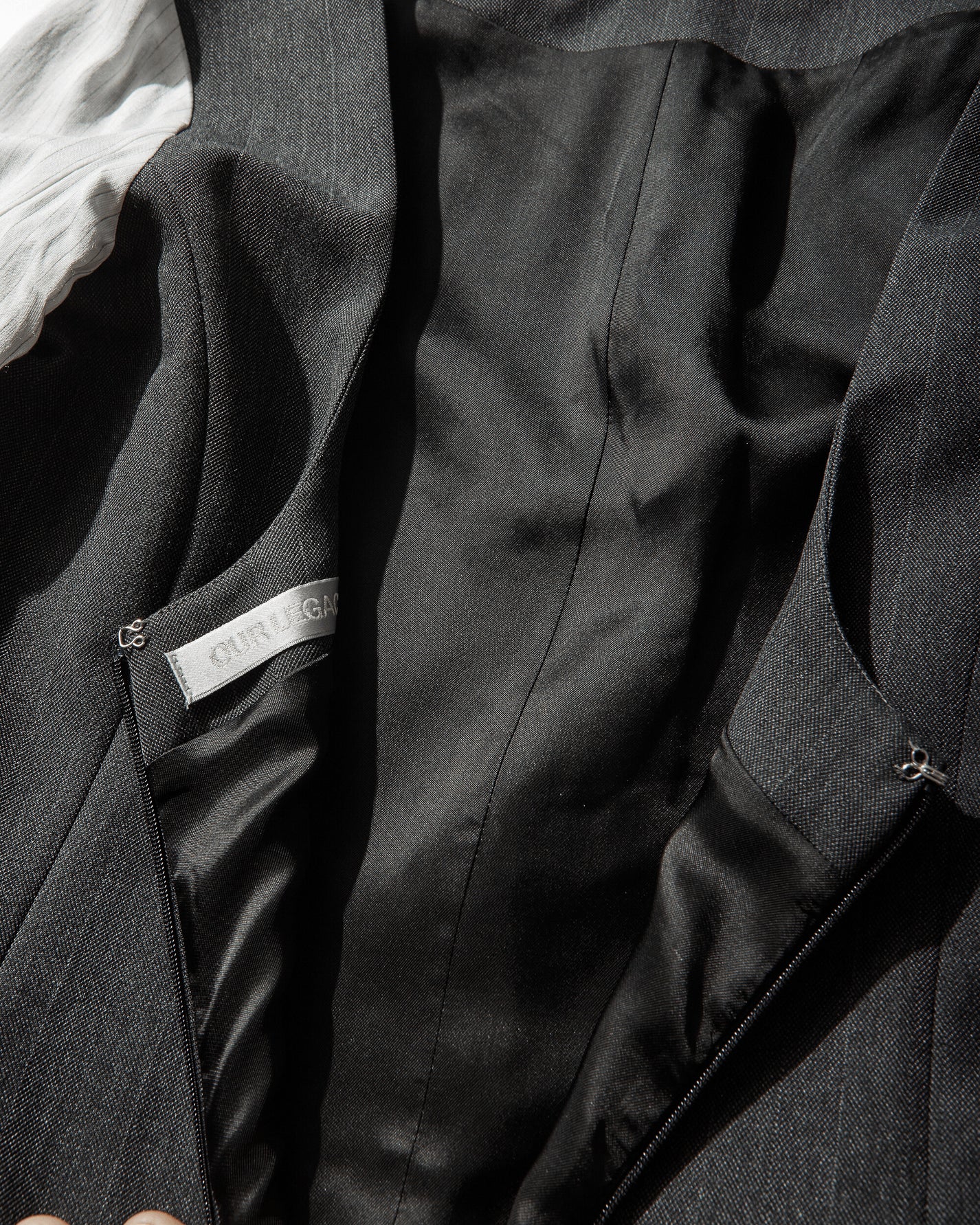 Our Legacy Wmns Firm Dress Shark Pinstripe Herringbone Dresses Dress Mid W2267FSP 001