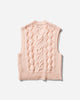 Our Legacy Cable Michigan Tank Pink Knitwears Gilets M4243CD PF