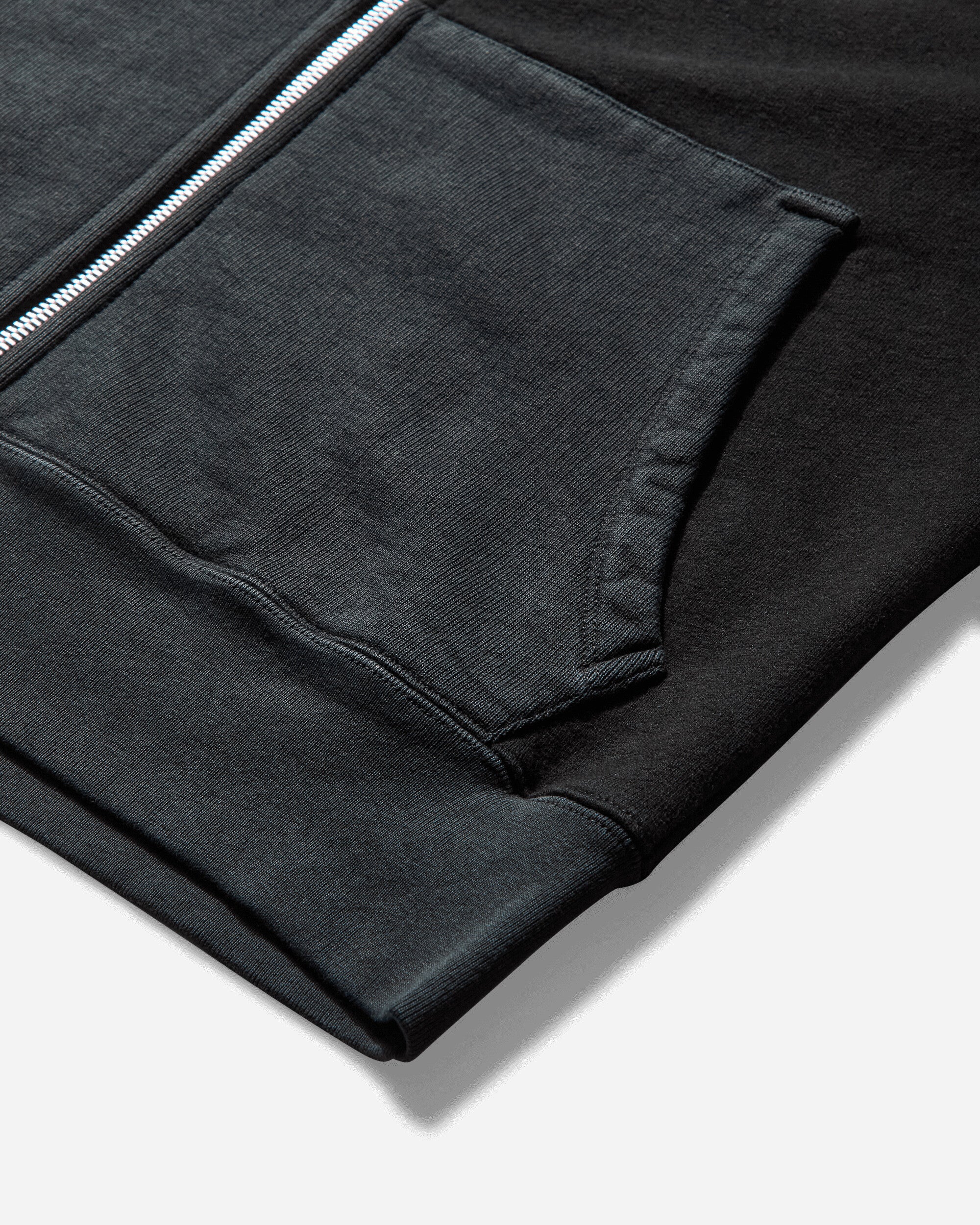 Our Legacy Rascal Hood Pigment Black Hefty Fleece Sweatshirts Hoodies M2256RP 001