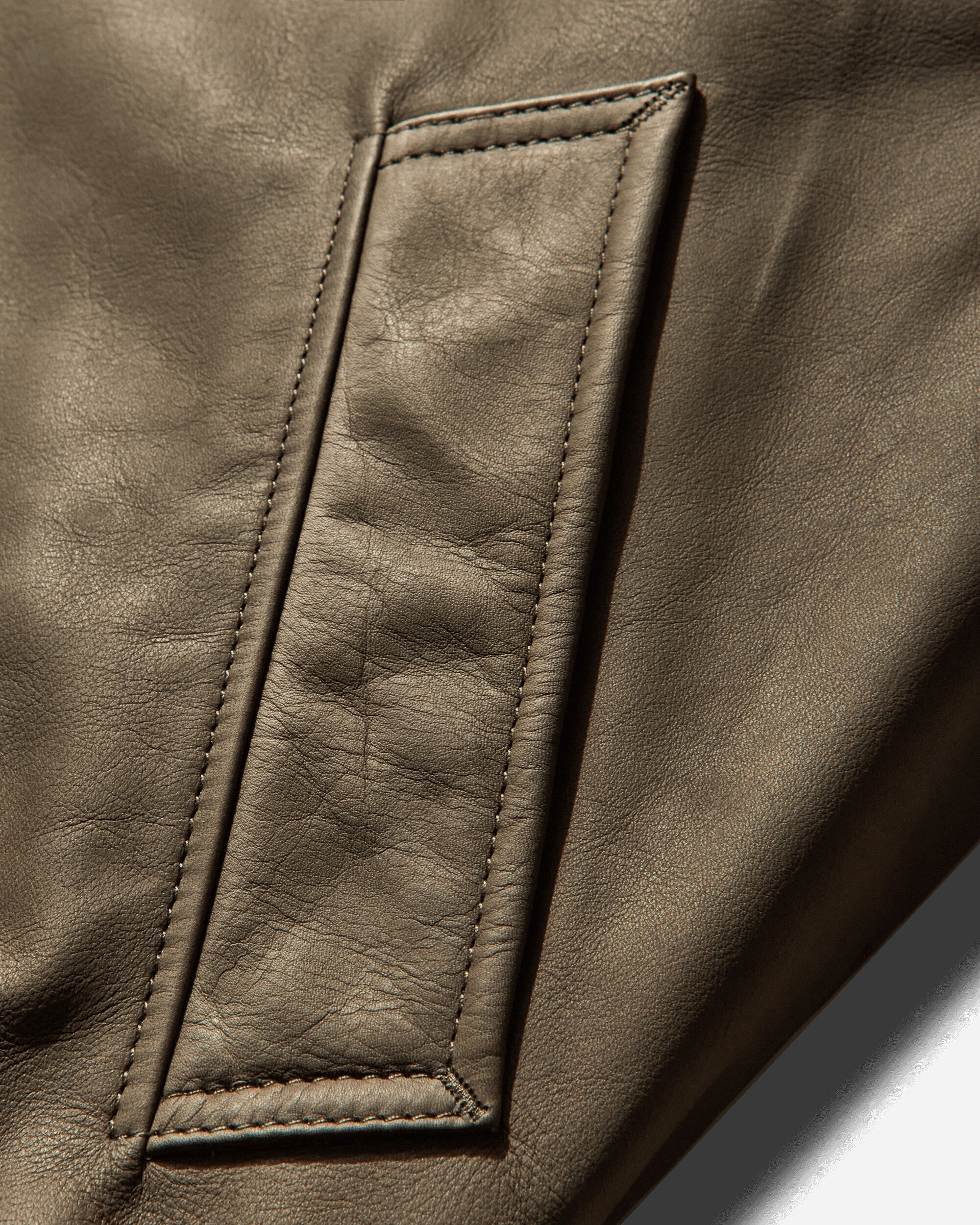 Our Legacy Compel Jacket Olive Waxy Cattle Hide Coats and Jackets Jackets M4259CO 001