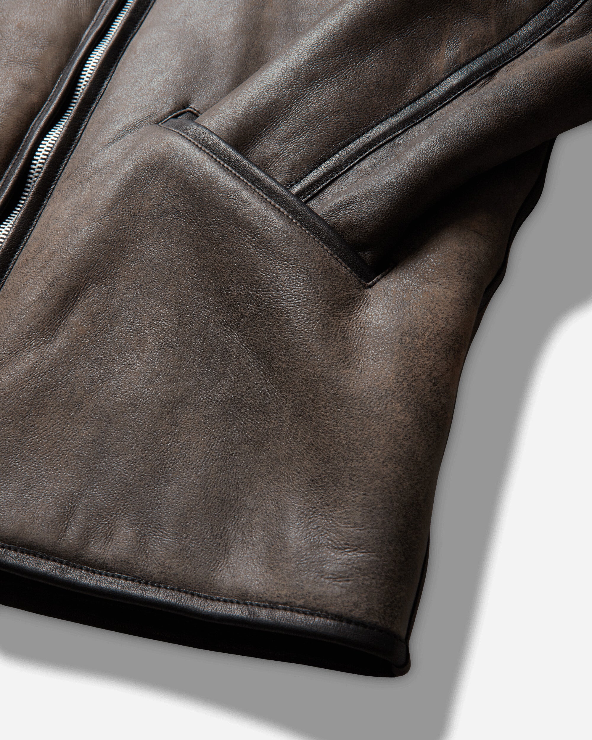 Our Legacy Full Zip Jacket Smoky Black Dry Shearling Coats and Jackets Jackets M4269FS 001