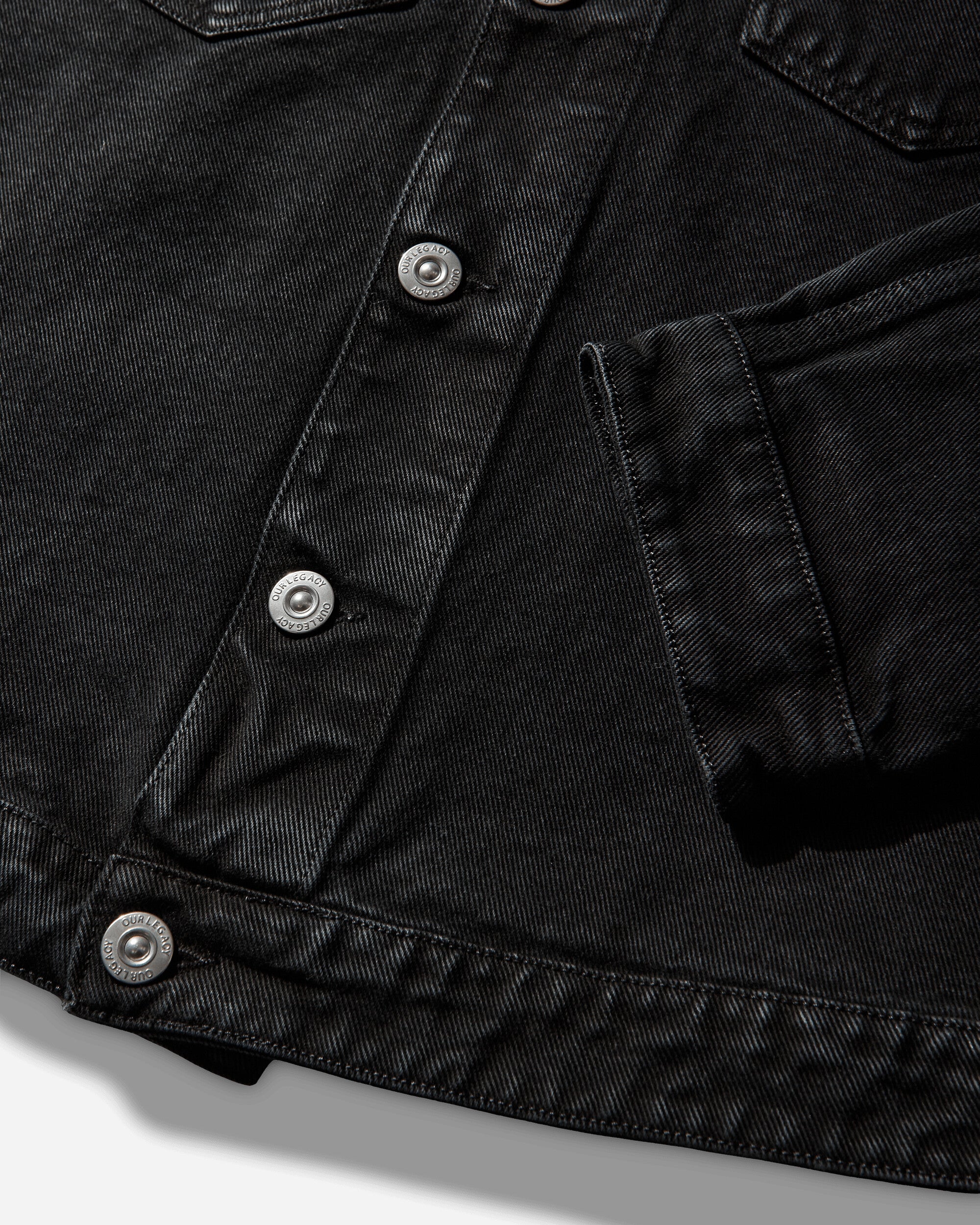 Our Legacy Origin Jacket Overdyed Highway Black Coats and Jackets Jackets M2265OH 001