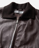 Our Legacy Wmns Mini Bomber Matted Brown Waxed Bovine Coats and Jackets Leather Jackets W4269MM 001