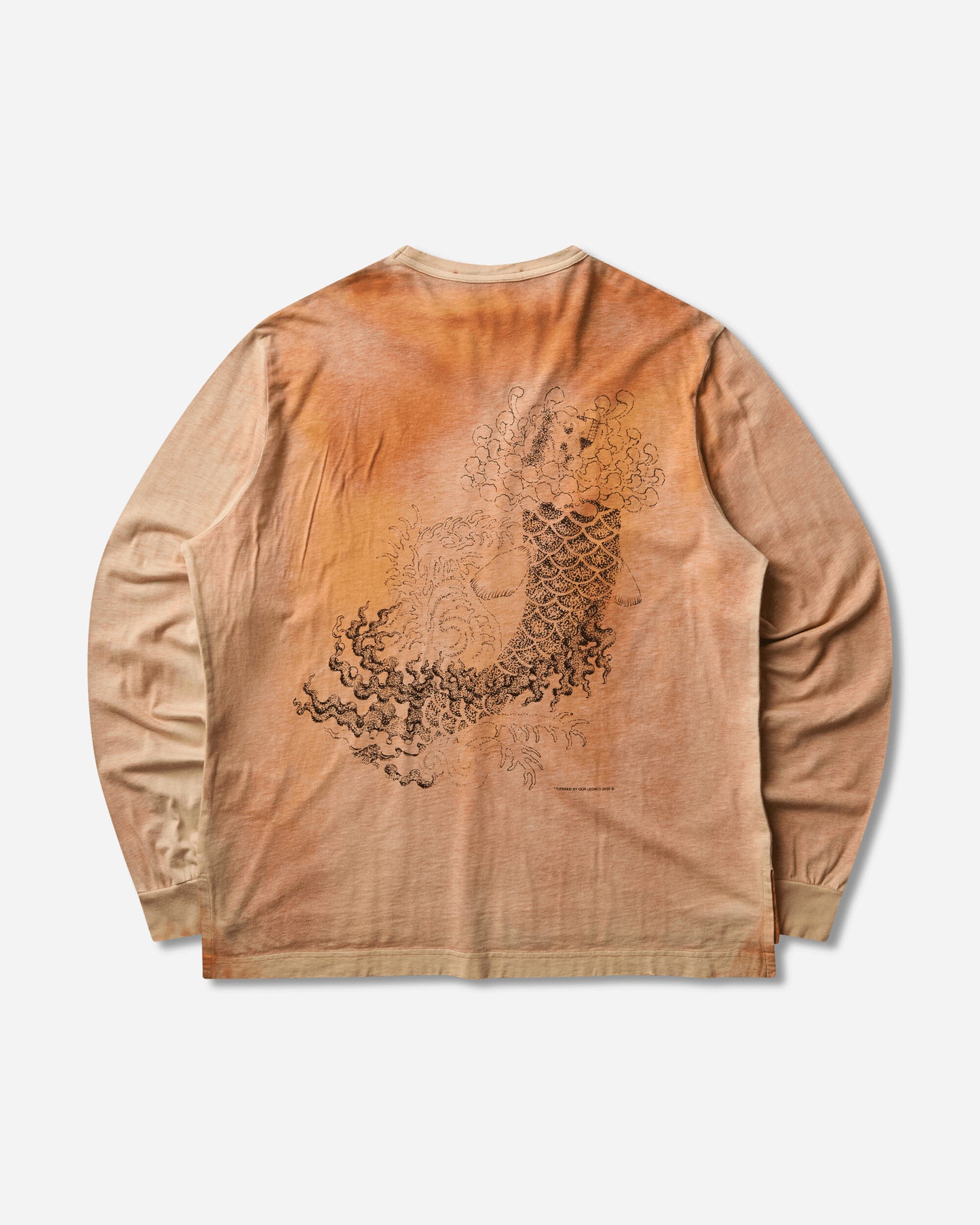 Our Legacy Cruise Longsleeve Sprouting Ocean Print T-Shirts Longsleeve M4266CS 001