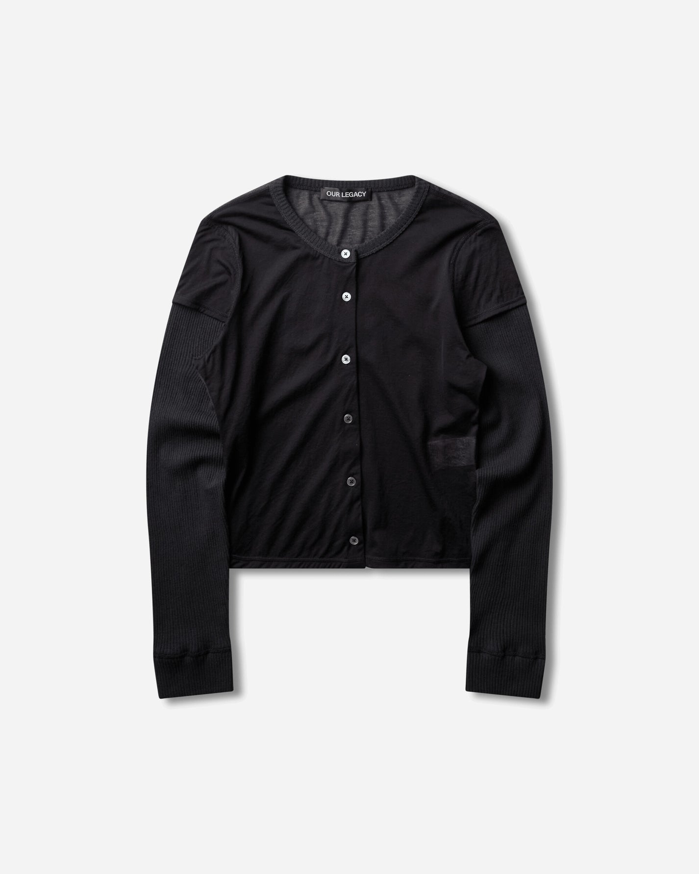 Our Legacy Wmns Heat Longsleeve Black Stocking Jersey T-Shirts Longsleeve W4266HB 001