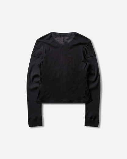 Our Legacy Wmns Heat Longsleeve Black Stocking Jersey T-Shirts Longsleeve W4266HB 001