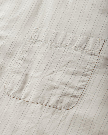 Our Legacy Above Shirt Faded Bone Windstripe Lyocell Shirts Longsleeve Shirt M2262AFB 001