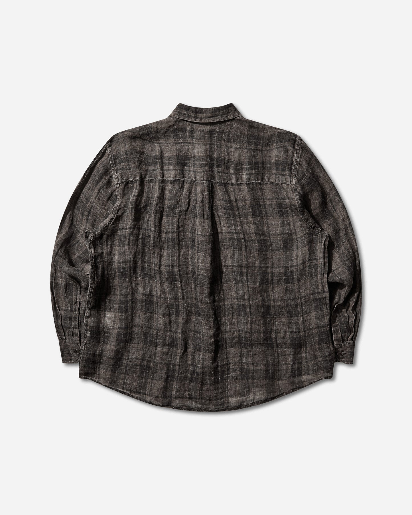 Our Legacy Above Shirt Penumbra Check Sheercoat Linen Shirts Longsleeve Shirt M2262AP 001