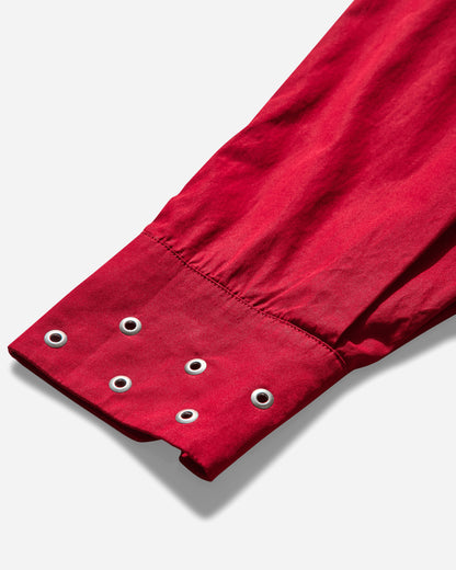 Our Legacy Above Shirt Lipstick Red Super Poplin Shirts Longsleeve Shirt M4252AL 001