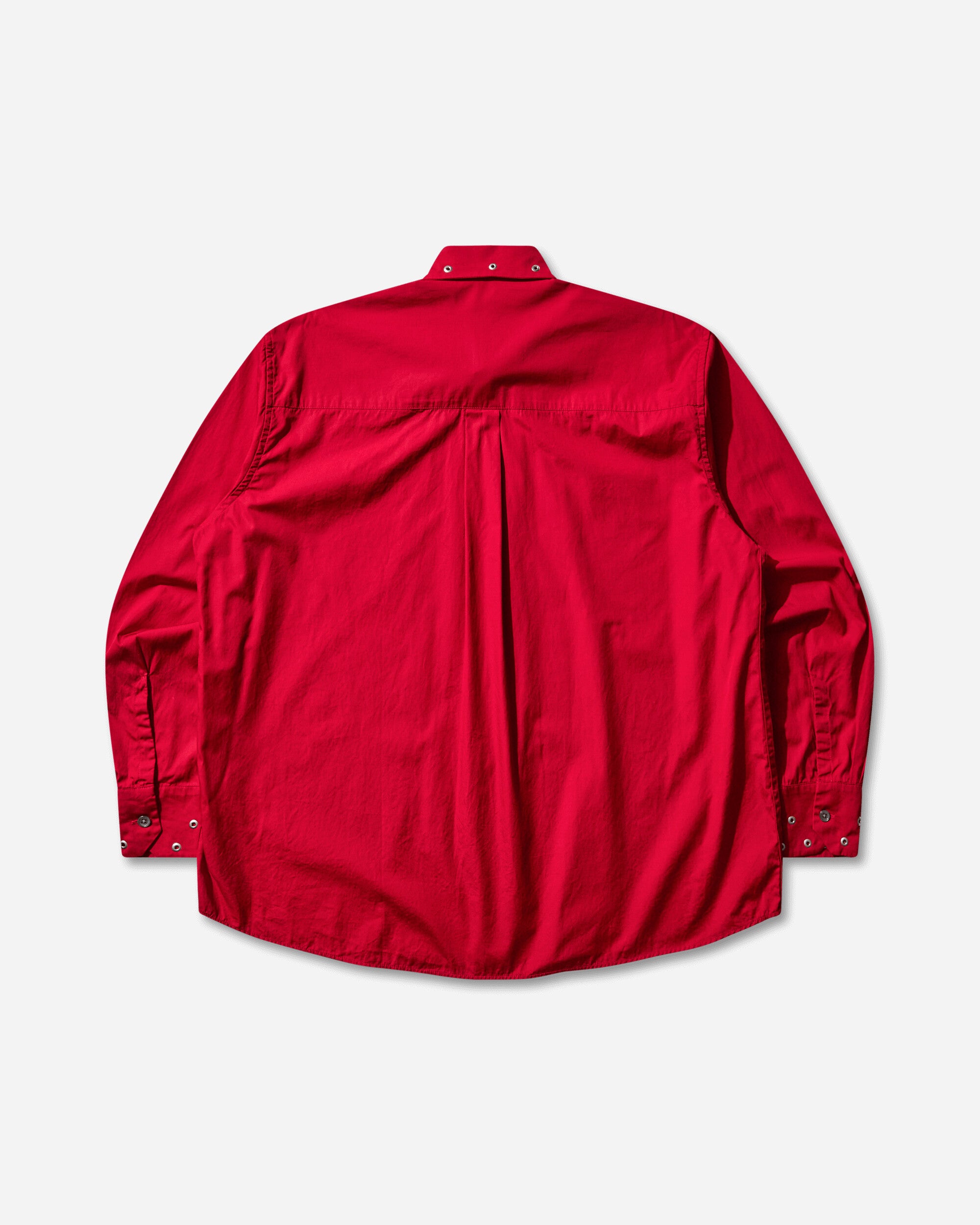 Our Legacy Above Shirt Lipstick Red Super Poplin Shirts Longsleeve Shirt M4252AL 001