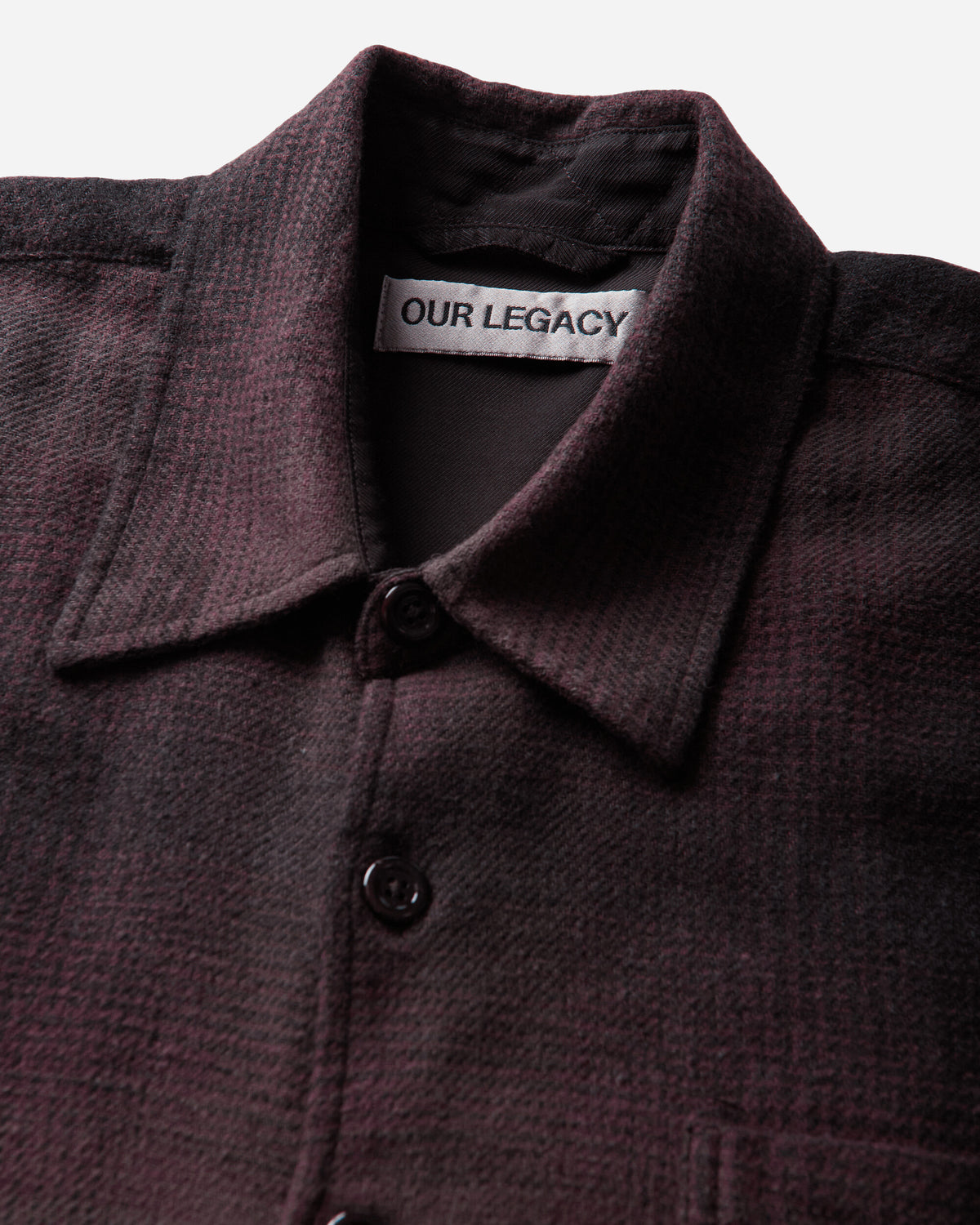 Our Legacy Above Shirt Cordial Dusk Check Grain Weave Shirts Longsleeve Shirt M4262ACD 001