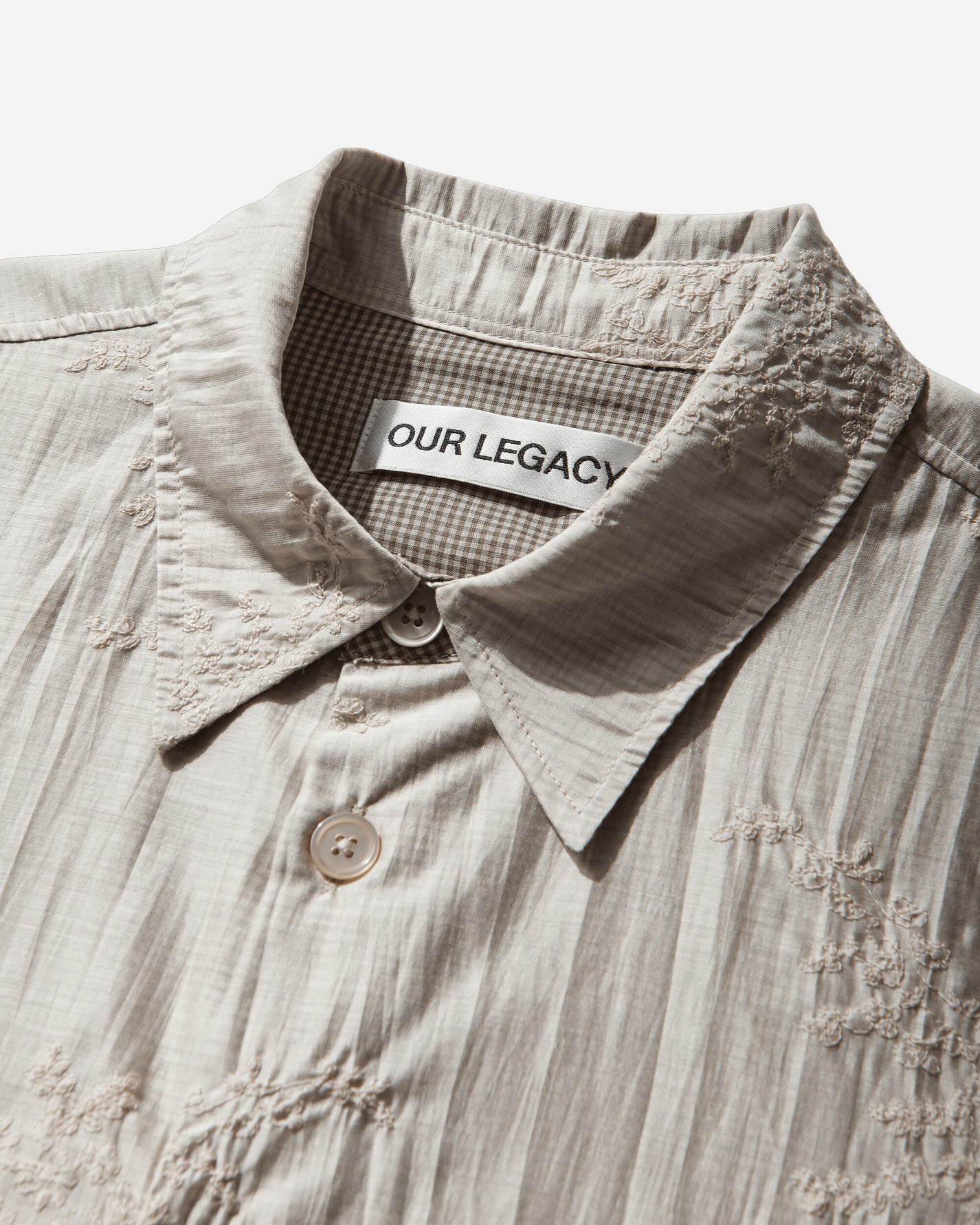 Our Legacy Beyond Shirt Champagne Bloom Ethereal Veil Shirts Longsleeve Shirt M2262BC 001