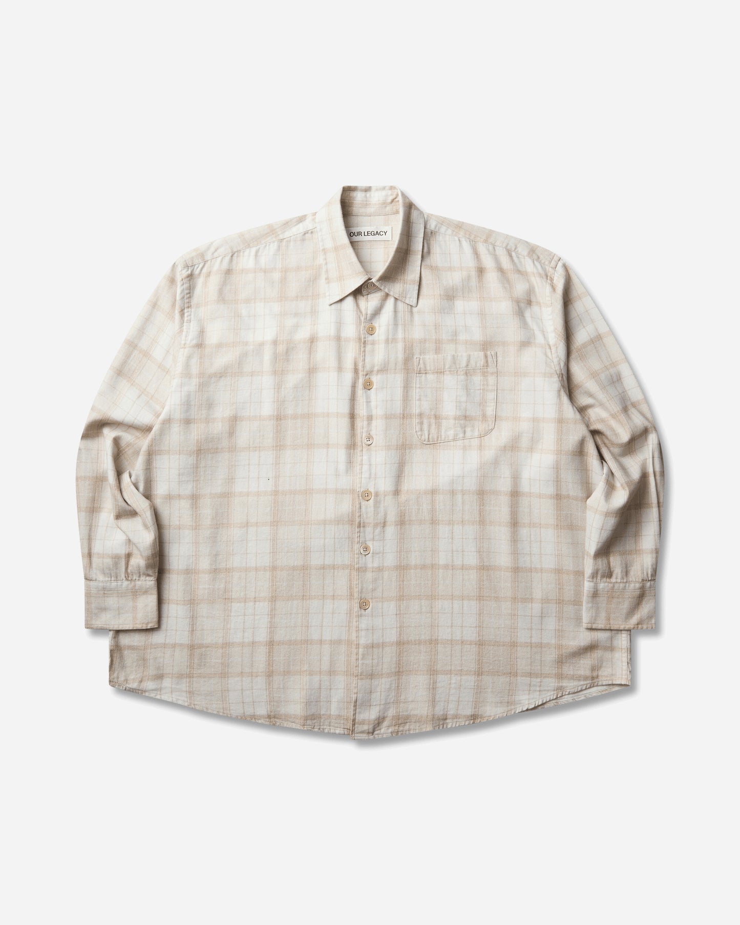 Our Legacy Borrowed Shirt Stella Check Print Shirts Longsleeve Shirt M4262BSC 001