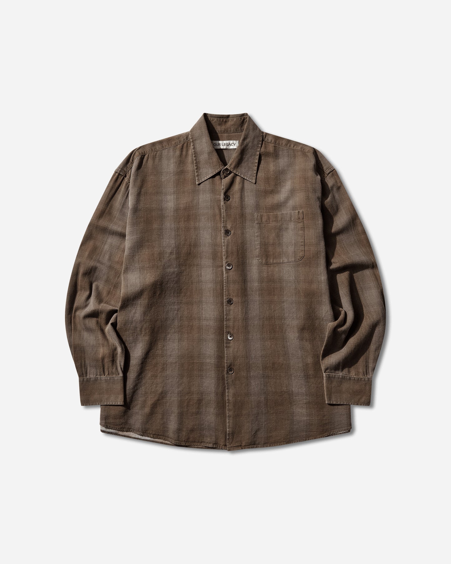 Our Legacy Borrowed Shirt Dakota Flannel Check Shirts Longsleeve Shirt M2262BCF 001