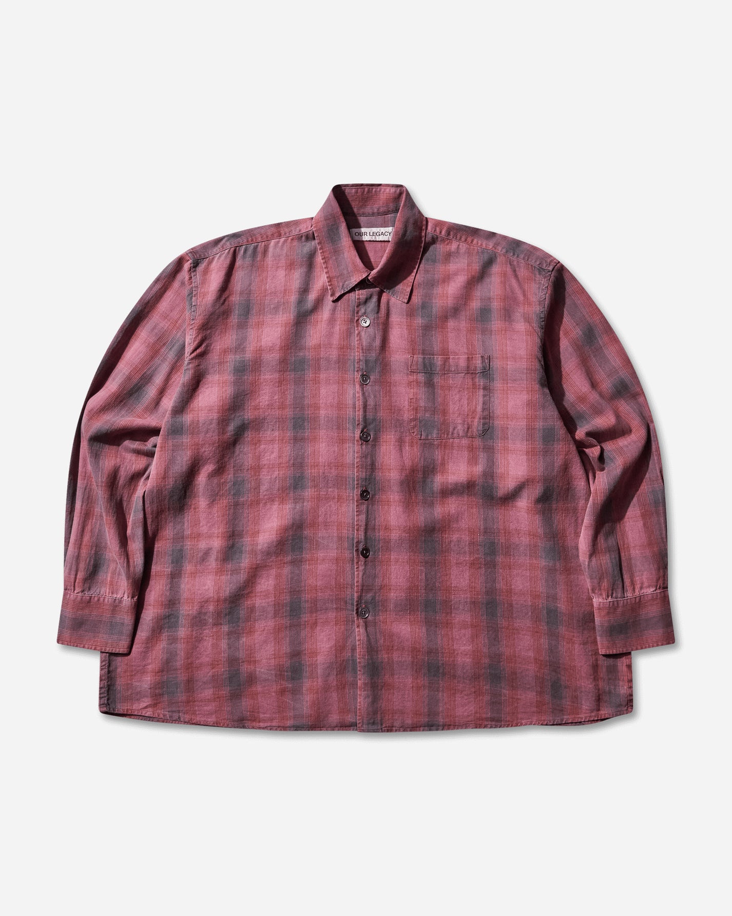 Our Legacy Borrowed Shirt Idaho Flannel Check Shirts Longsleeve Shirt M4252BIDC 001