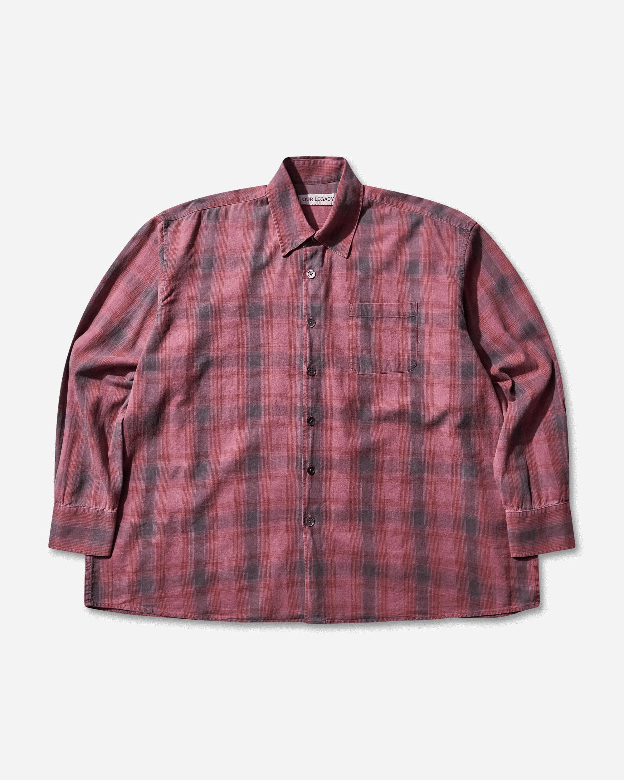 Our Legacy Borrowed Shirt Idaho Flannel Check Shirts Longsleeve Shirt M4252BIDC 001