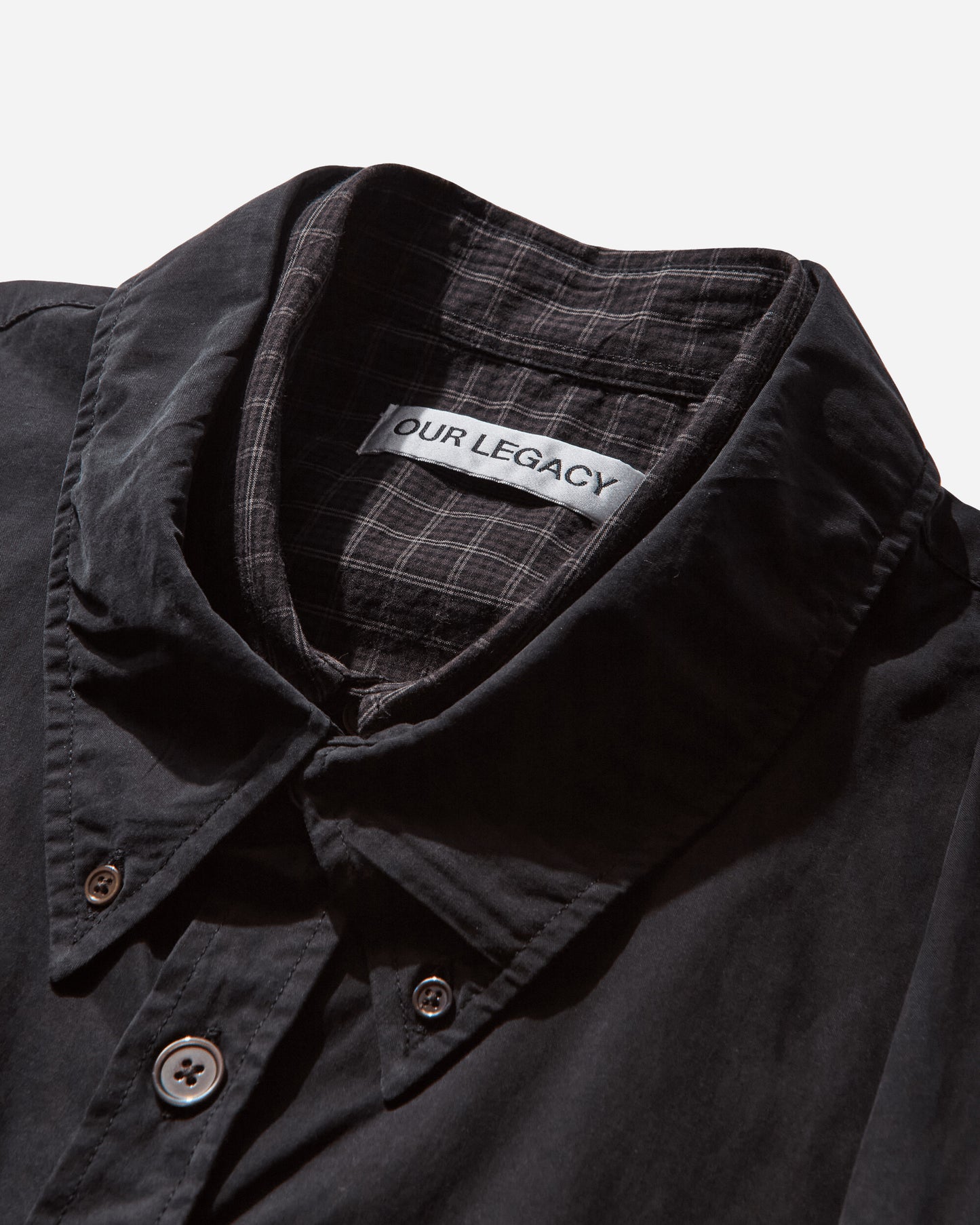 Our Legacy Double Borrowed Shirt Black Faux Lumberjack Check Shirts Longsleeve Shirt M4252DB 001