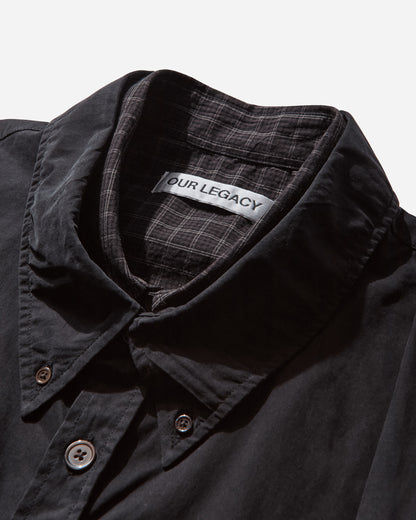 Our Legacy Double Borrowed Shirt Black Faux Lumberjack Check Shirts Longsleeve Shirt M4252DB 001