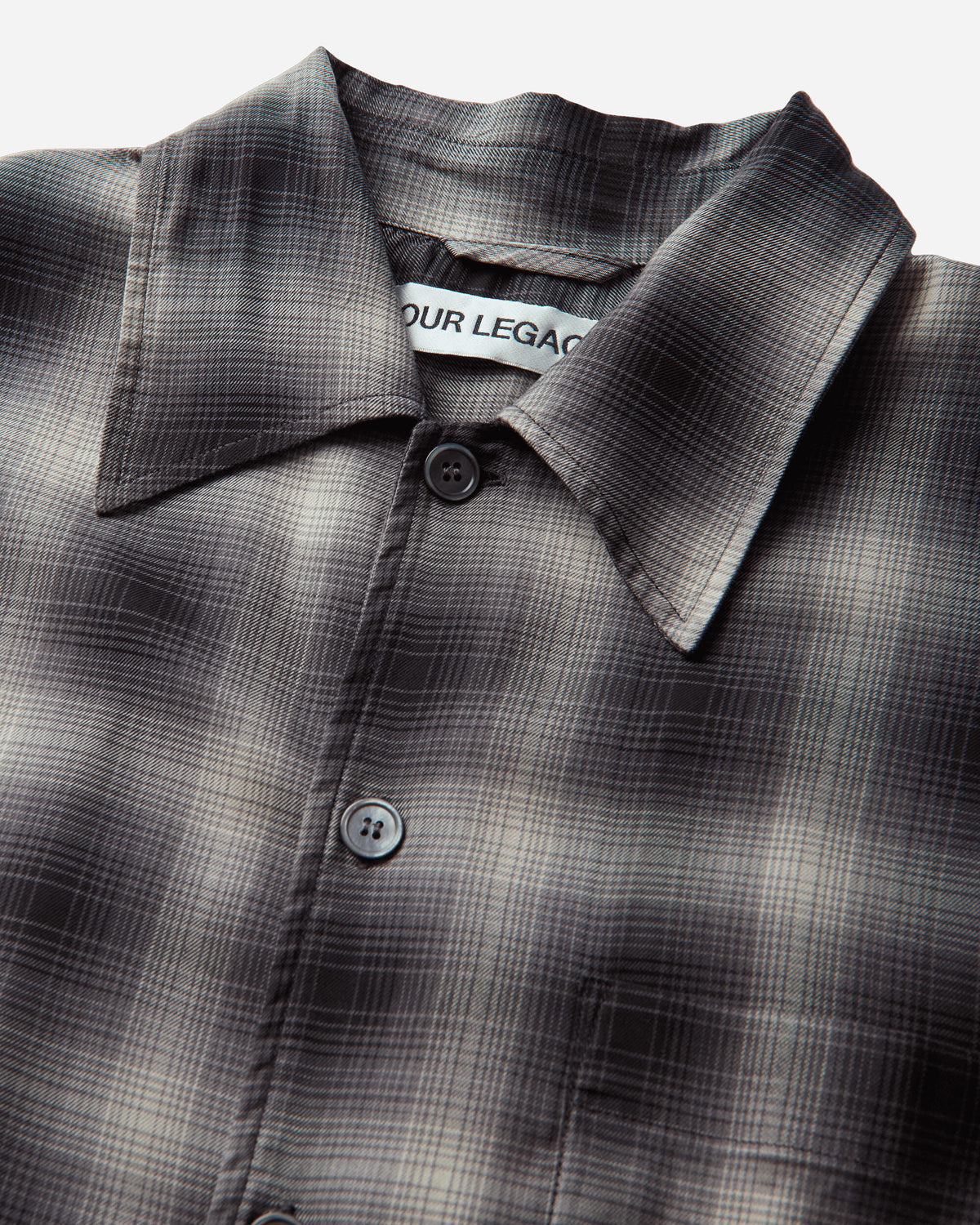 Our Legacy Every Shirt Taos Check Saloon Tencel Shirts Longsleeve Shirt M4262ETC 001