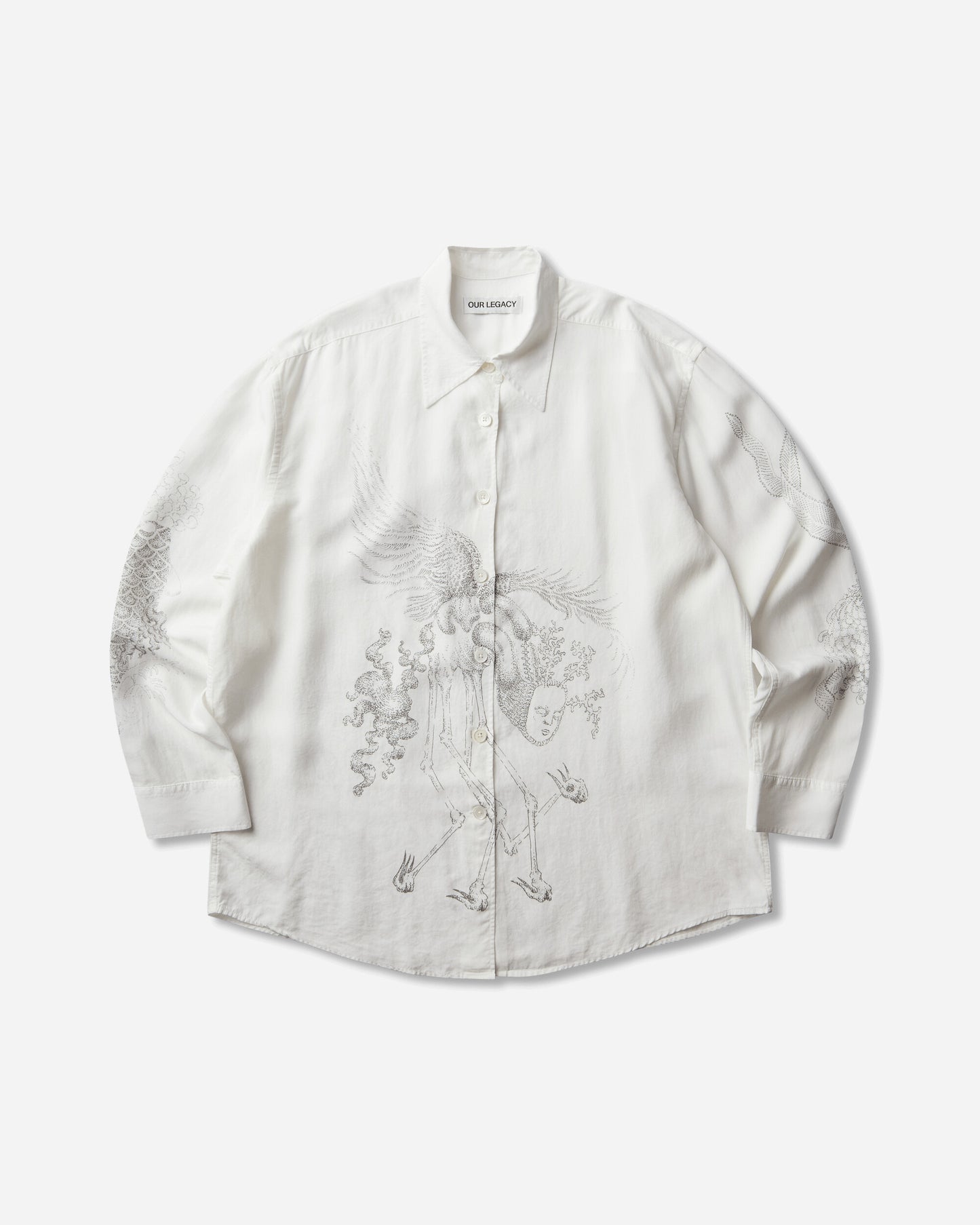 Our Legacy Wmns Favourite Shirt Pointillism Allegory Print Shirts Longsleeve Shirt W4262FPA 001