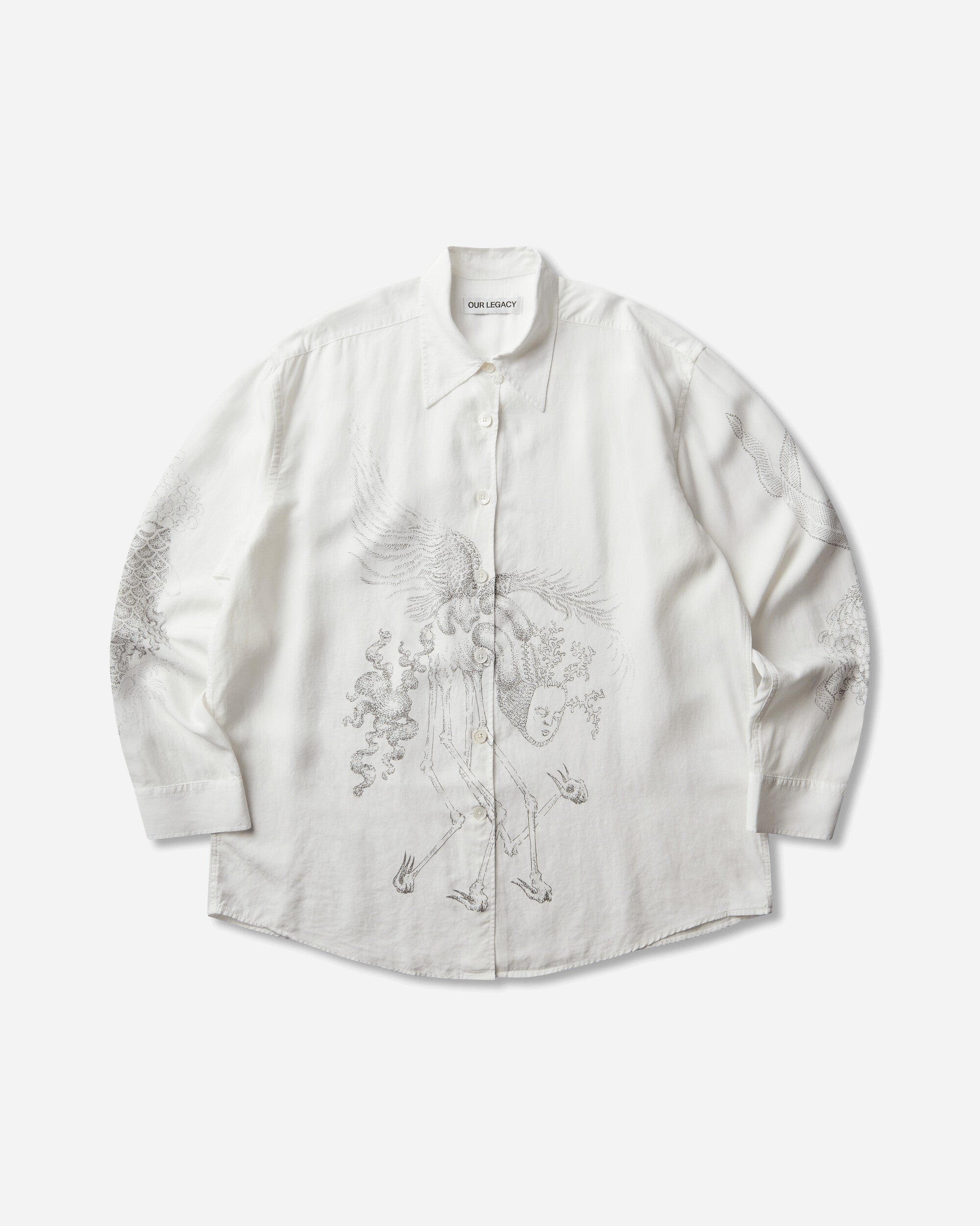 Our Legacy Wmns Favourite Shirt Pointillism Allegory Print Shirts Longsleeve Shirt W4262FPA 001