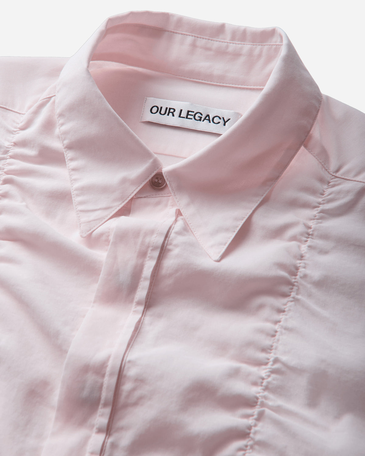 Our Legacy Wmns Jumble Shirt Hush Pink Pristine Voile Shirts Longsleeve Shirt W4262JHP 001