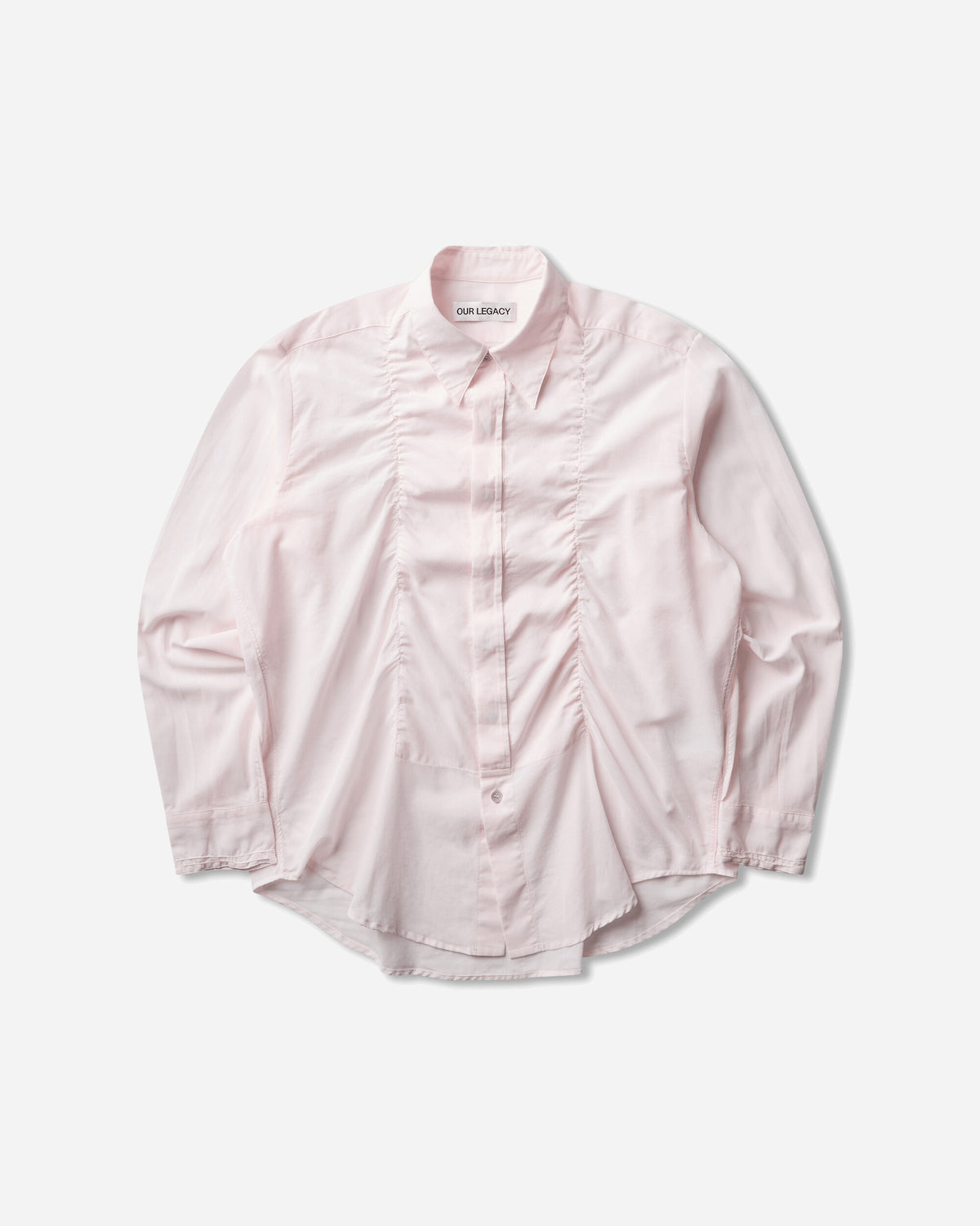 Our Legacy Wmns Jumble Shirt Hush Pink Pristine Voile Shirts Longsleeve Shirt W4262JHP 001