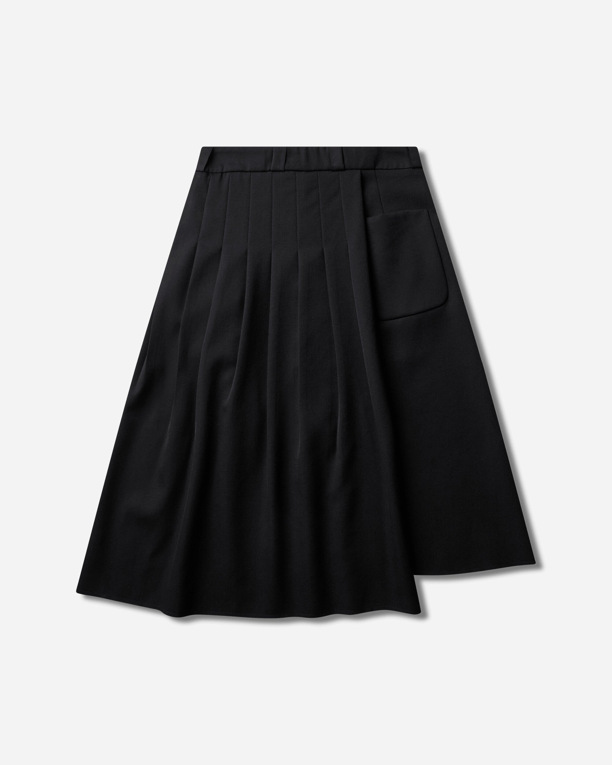 Our Legacy Wmns Origami Skirt Coarse Black Gabardine Skirts Midi W4264OCB 001