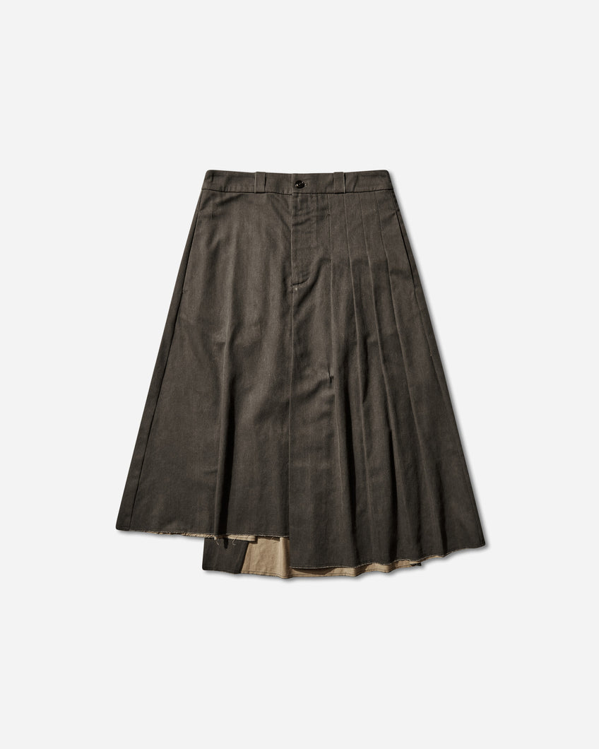 Our Legacy Wmns Origami Skirt Antique Mudd Coated Sateen Skirts Midi W2264OAM 001