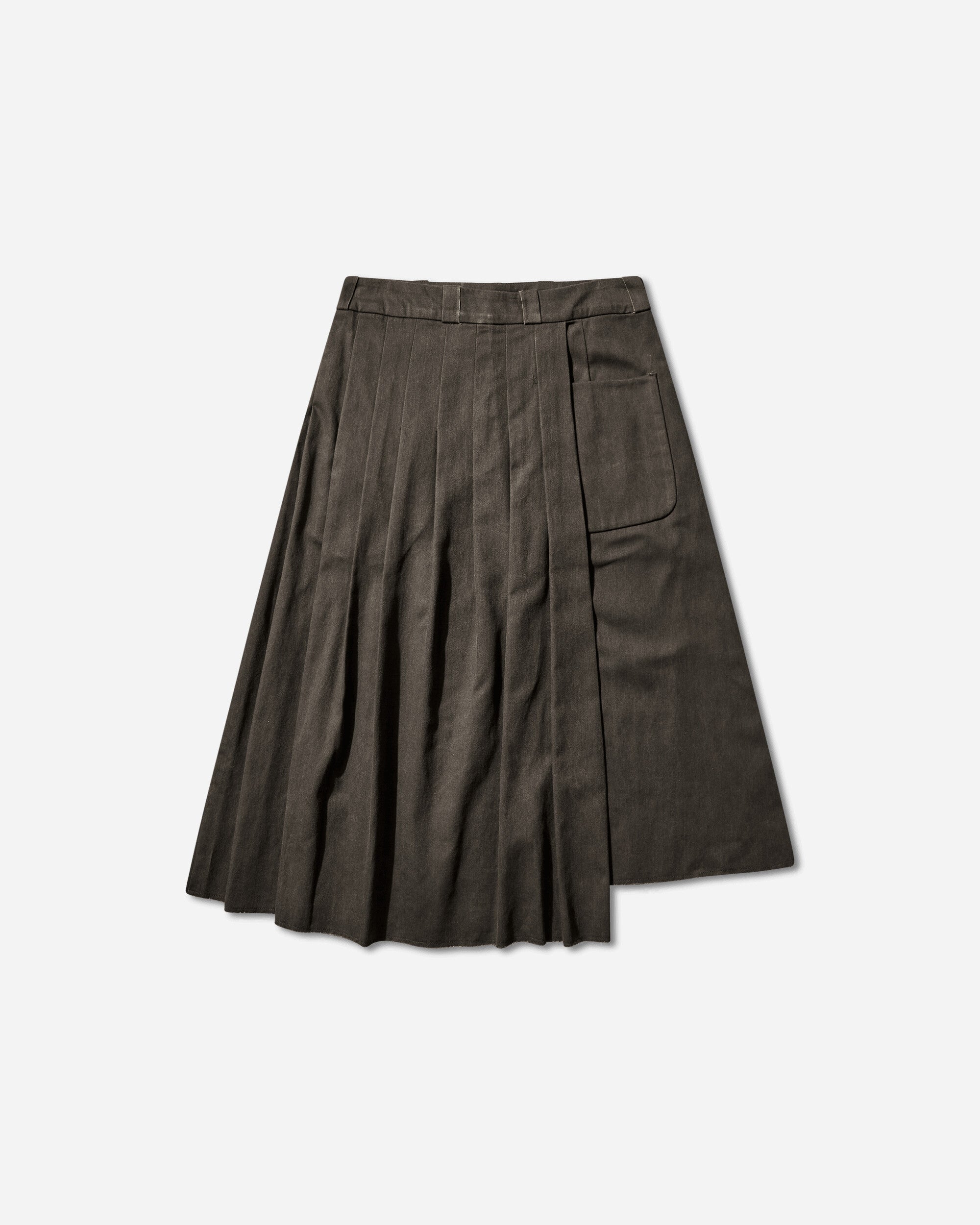 Our Legacy Wmns Origami Skirt Antique Mudd Coated Sateen Skirts Midi W2264OAM 001