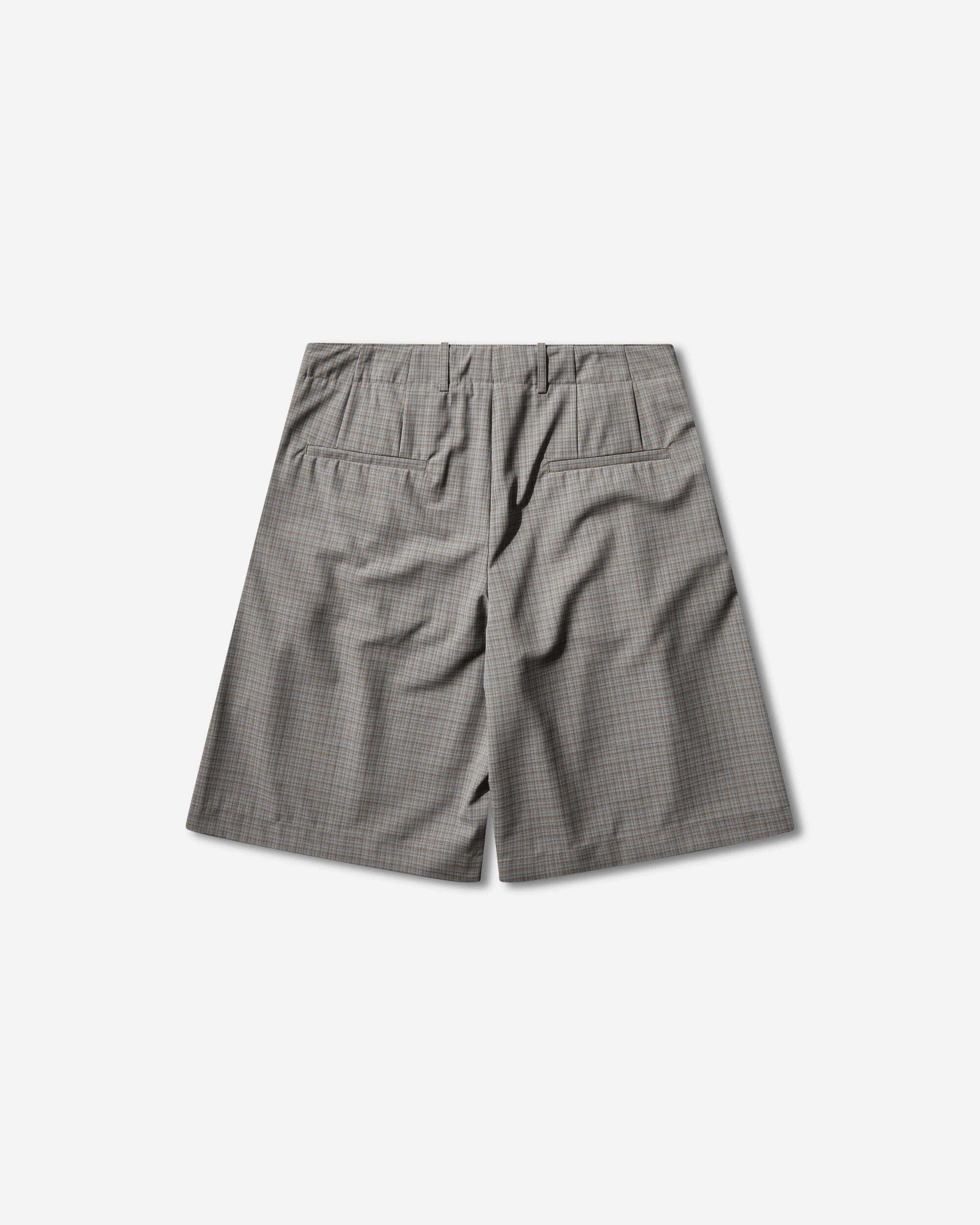 Our Legacy Ponte Shorts Frosted Moss Check Nexwool Shorts Short M2264PFM 001