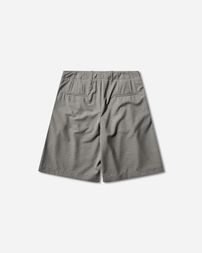 Our Legacy Ponte Shorts Frosted Moss Check Nexwool Shorts Short M2264PFM 001