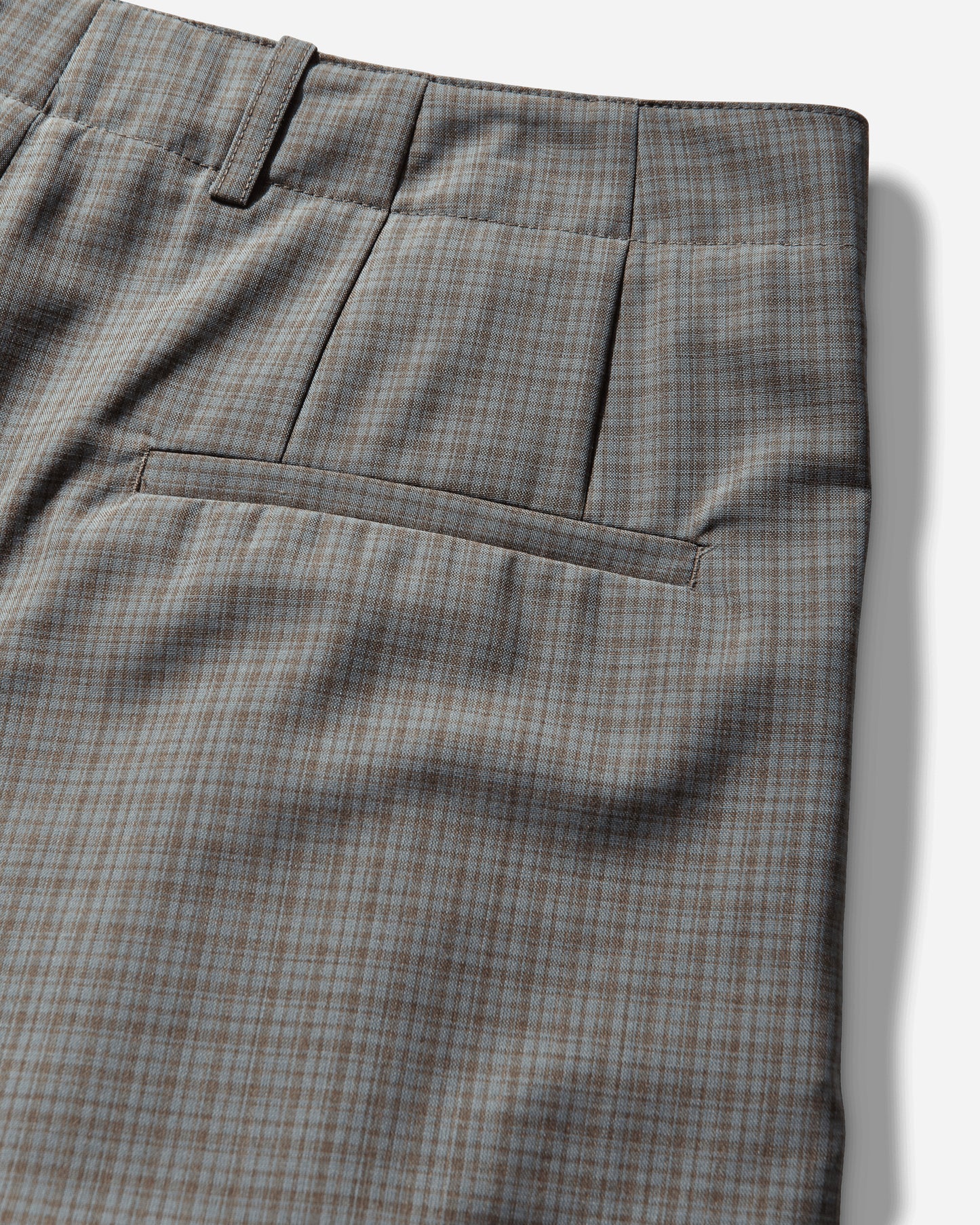 Our Legacy Ponte Shorts Frosted Moss Check Nexwool Shorts Short M2264PFM 001