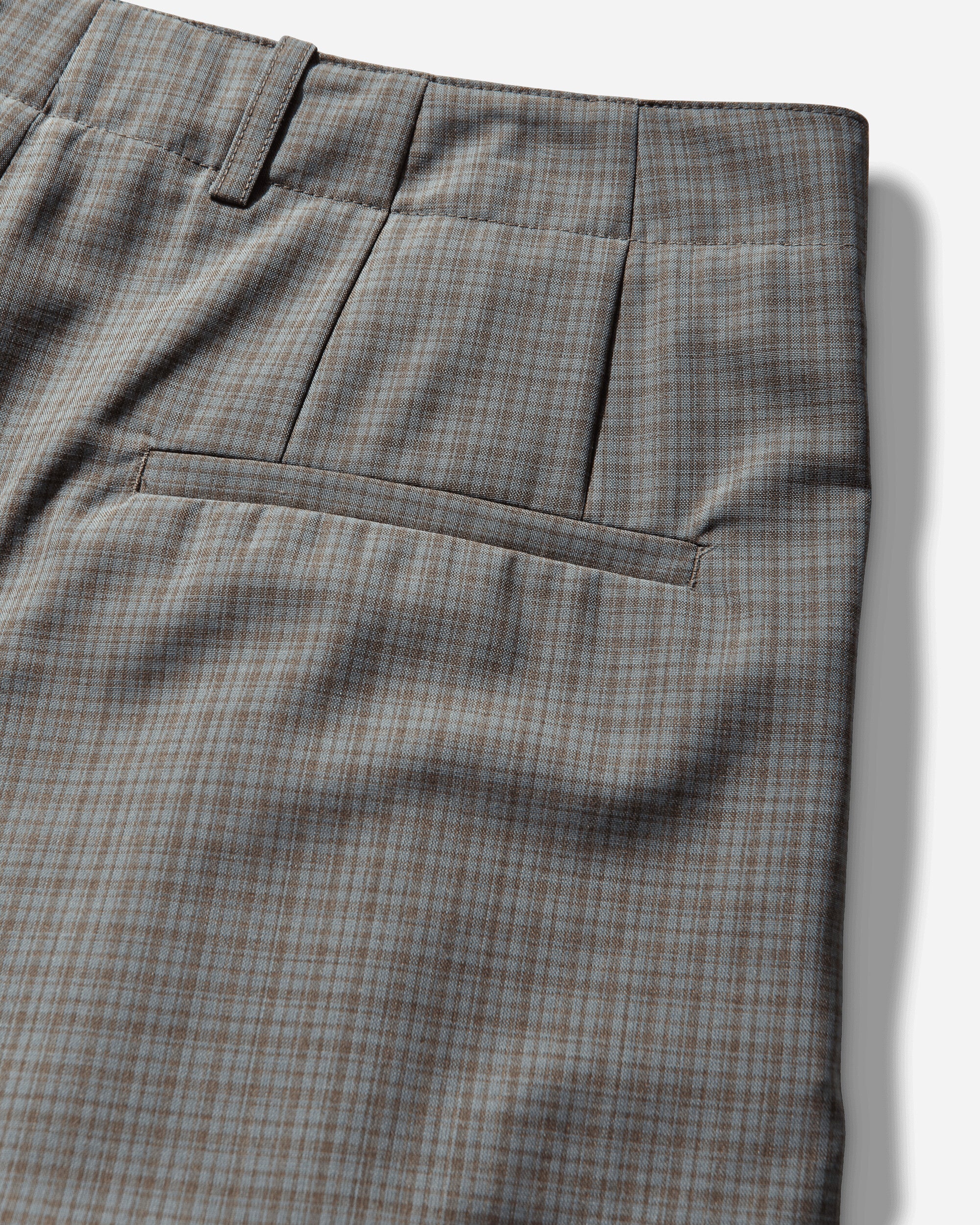 Our Legacy Ponte Shorts Frosted Moss Check Nexwool Shorts Short M2264PFM 001
