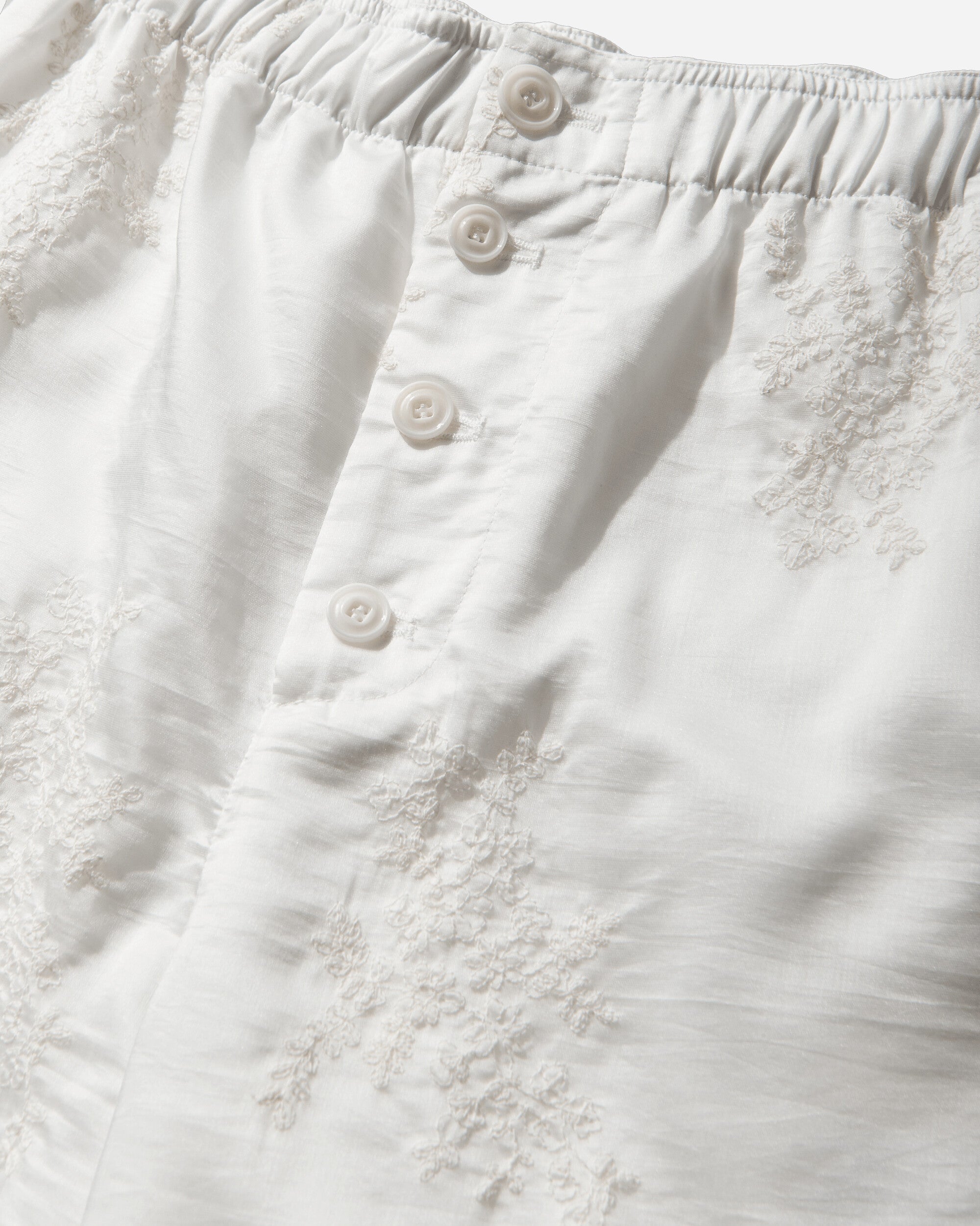 Our Legacy Wmns Frill Short Ivory Bloom Ethereal Veil Shorts Short W2264FIB 001