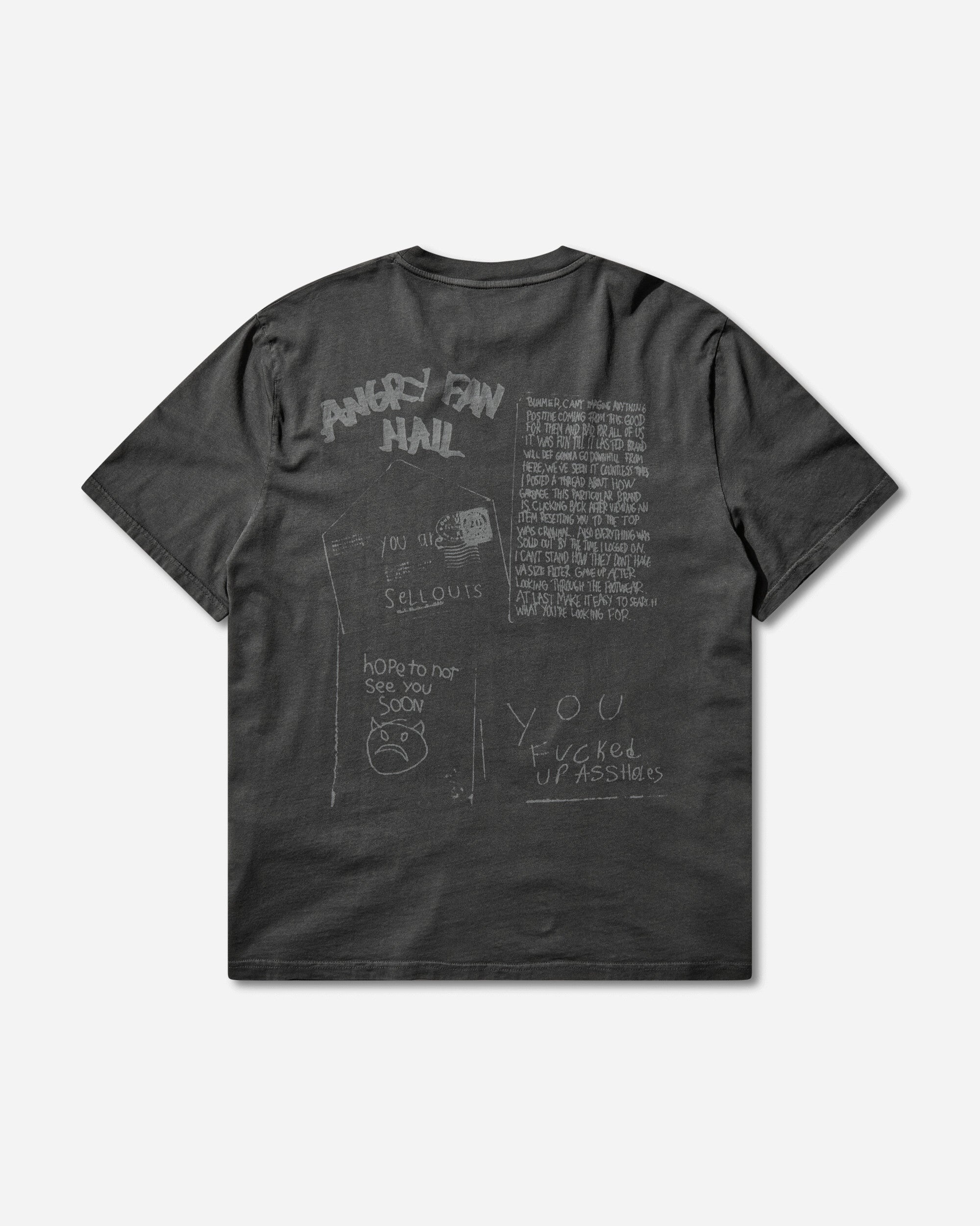 Our Legacy Box T-Shirt Angry Fan Mail Print T-Shirts Shortsleeve M2266BA 001