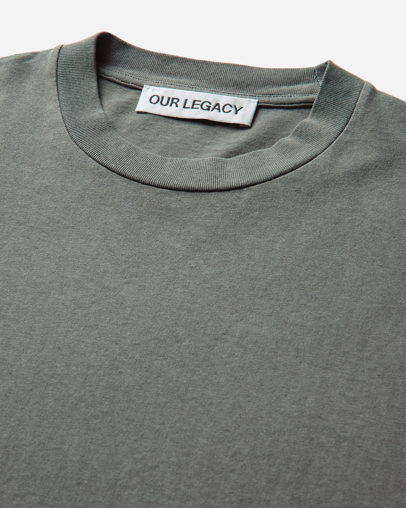 Our Legacy Box T-Shirt Worn Olive Legacy Jersey T-Shirts Shortsleeve M2266BW 001