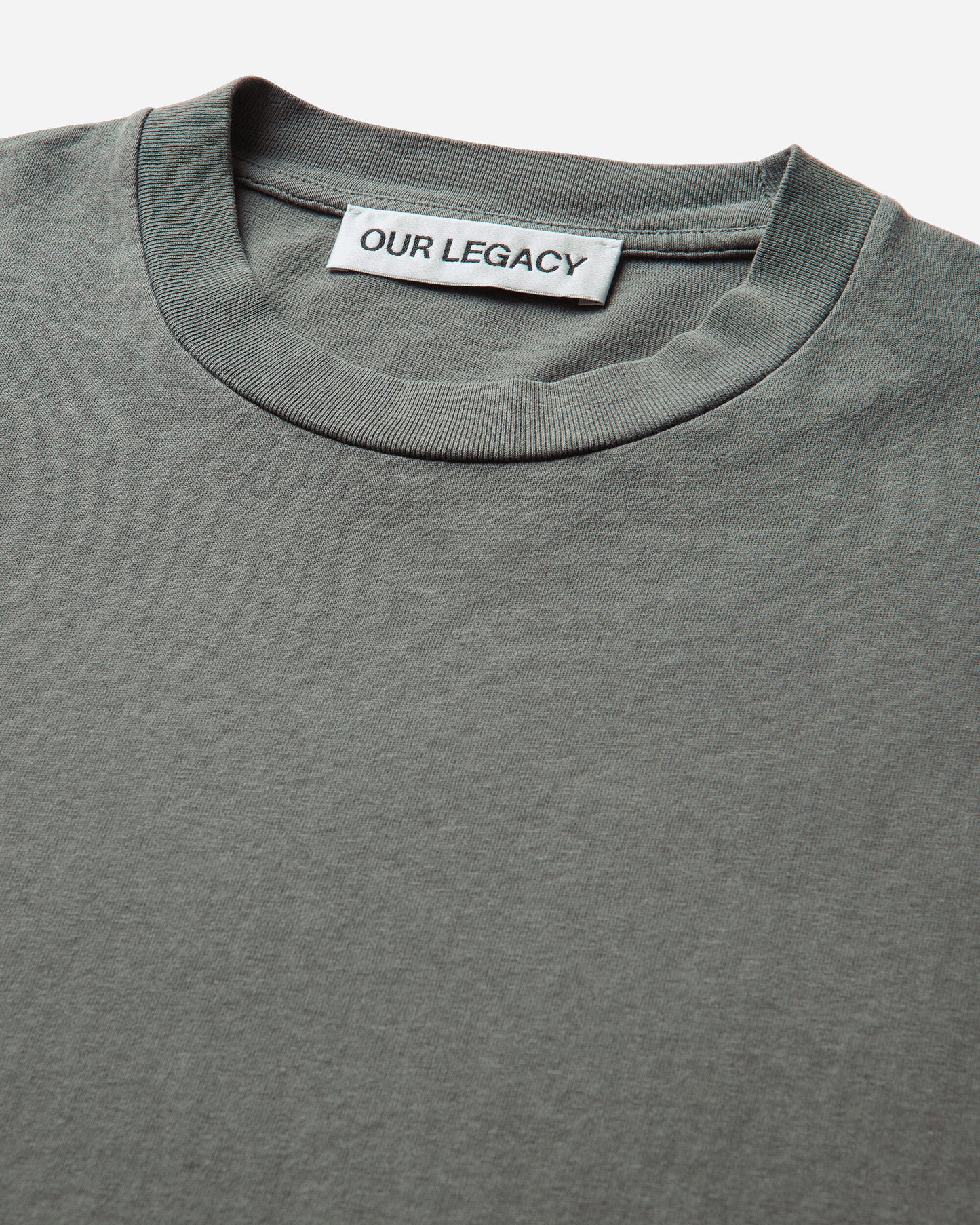 Our Legacy Box T-Shirt Worn Olive Legacy Jersey T-Shirts Shortsleeve M2266BW 001
