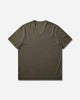 Our Legacy Gorge V-Neck Faded Pine Pulse Rib T-Shirts Shortsleeve M2266GF 001