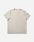 Our Legacy Gorge V-Neck Cream High Twist Jersey T-Shirts Shortsleeve M2266GC 001