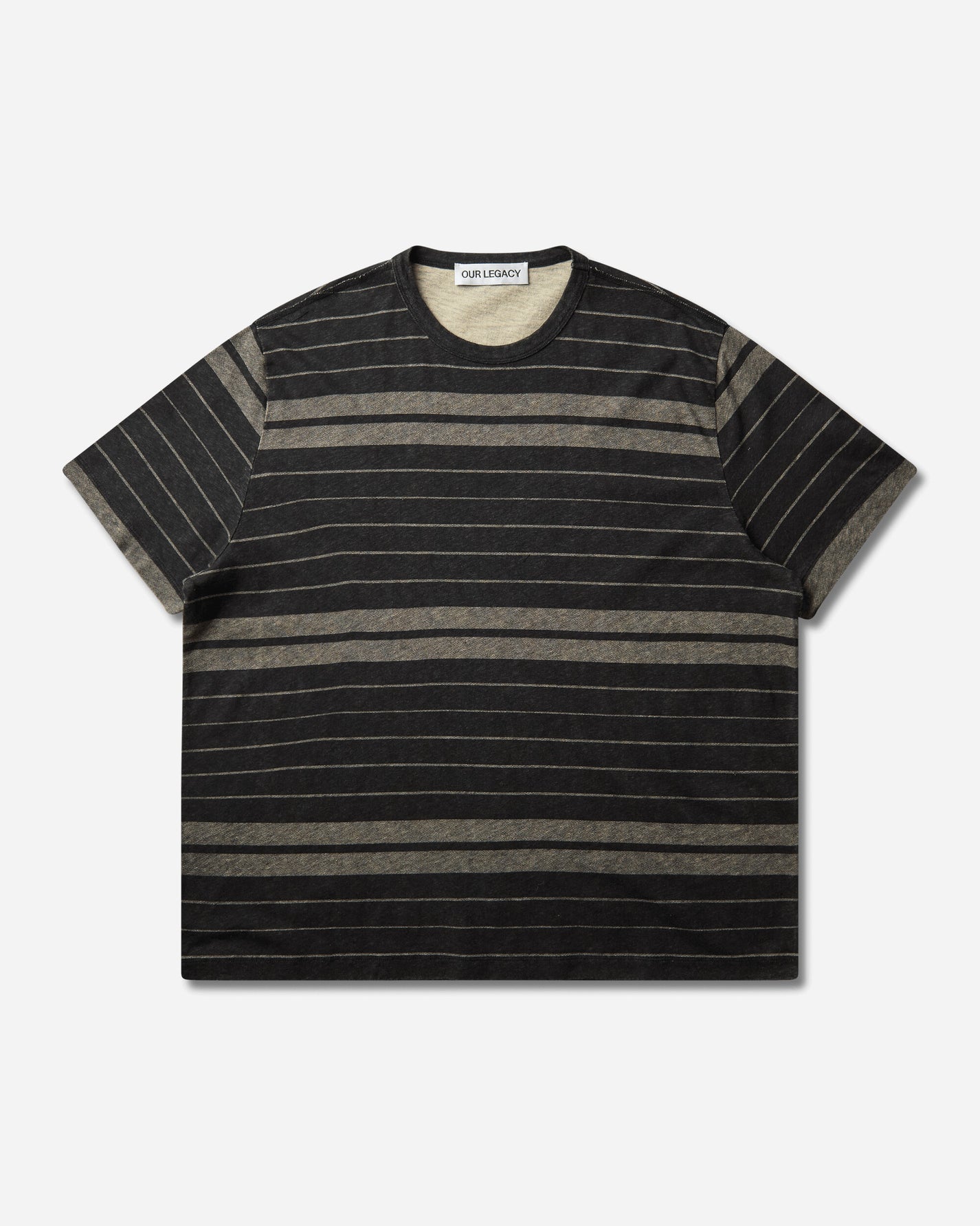 Our Legacy New Box T-Shirt Ziggy Stripe Ease Jersey T-Shirts Shortsleeve M4266NZ 001