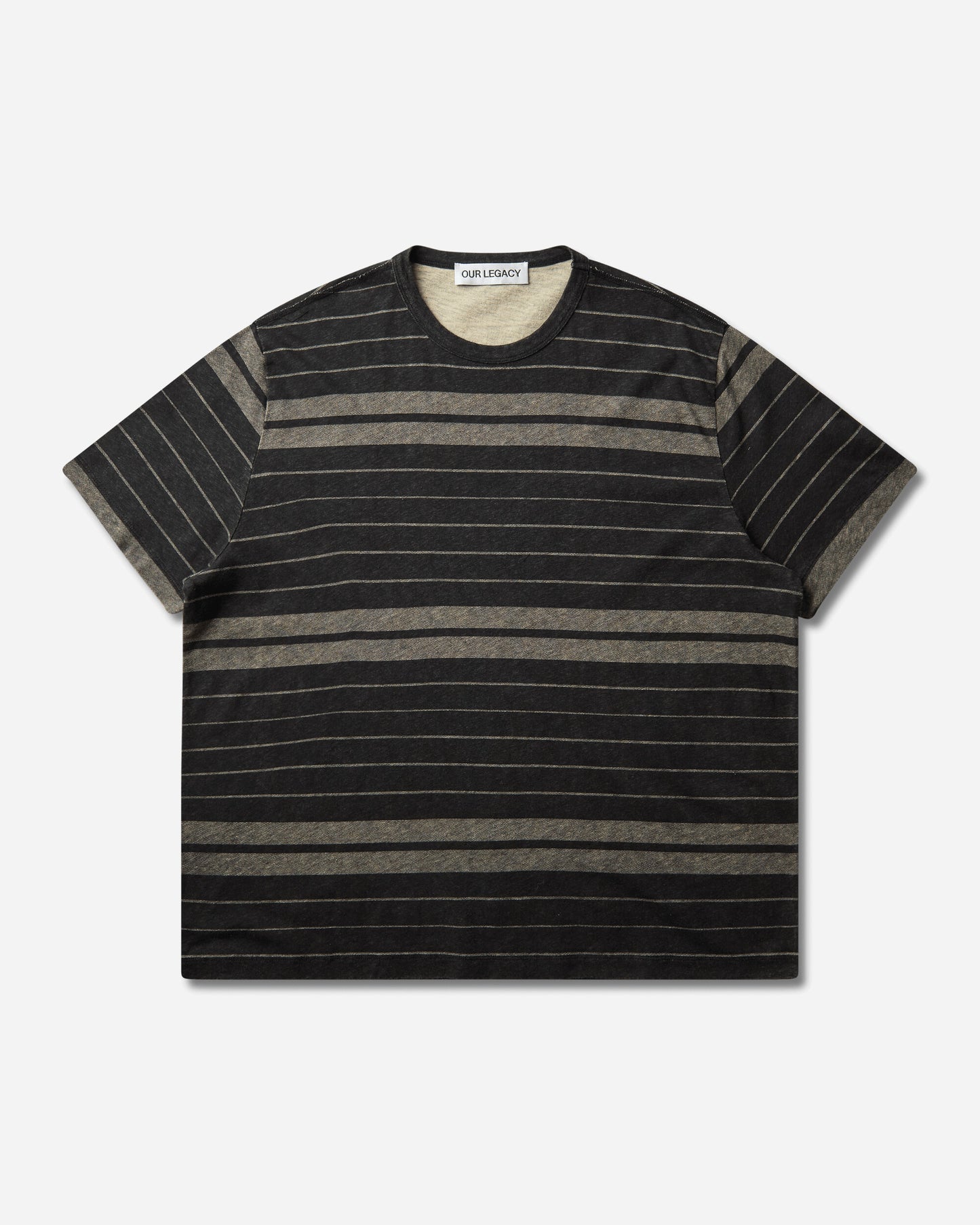 Our Legacy New Box T-Shirt Ziggy Stripe Ease Jersey T-Shirts Shortsleeve M4266NZ 001