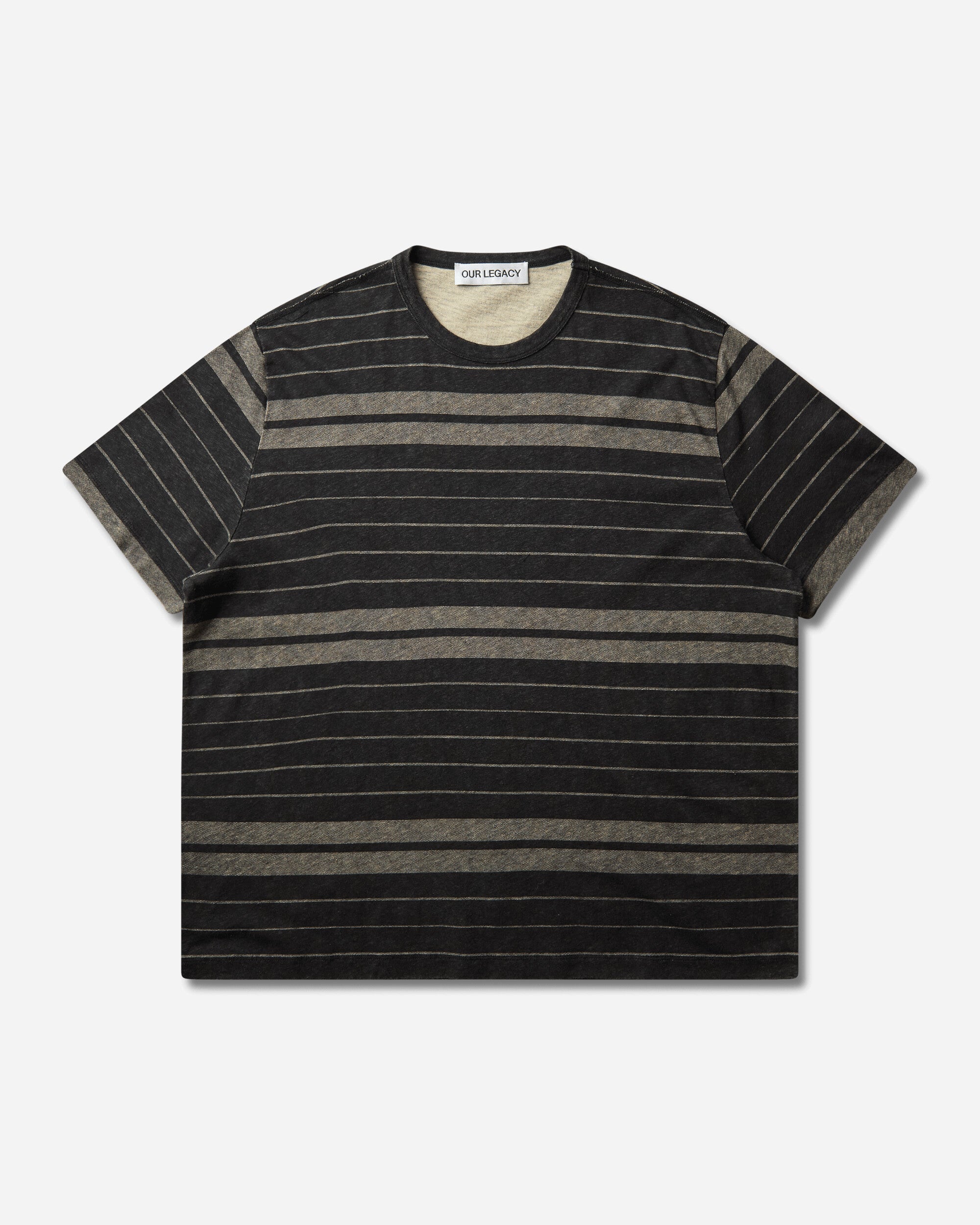 Our Legacy New Box T-Shirt Ziggy Stripe Ease Jersey T-Shirts Shortsleeve M4266NZ 001