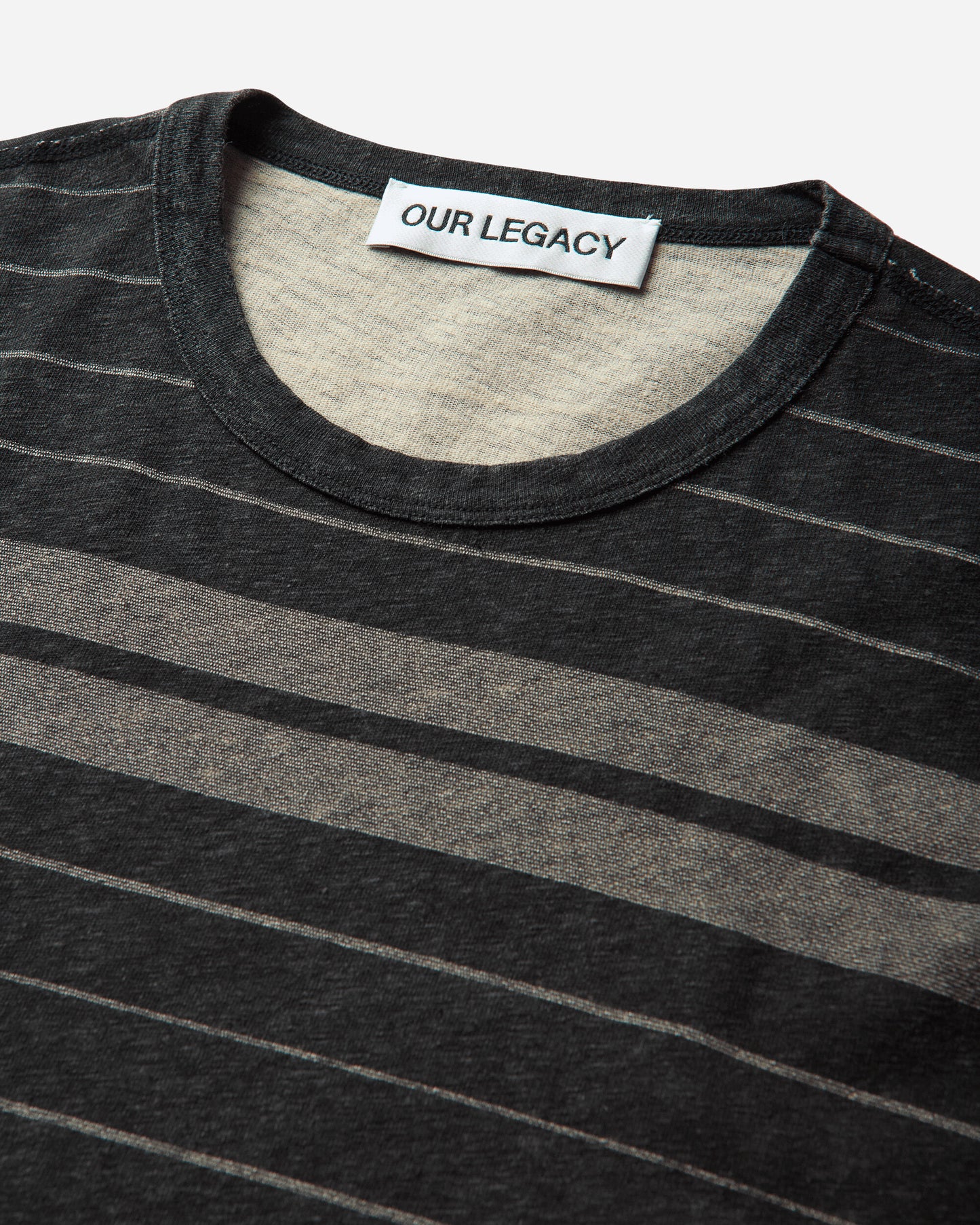 Our Legacy New Box T-Shirt Ziggy Stripe Ease Jersey T-Shirts Shortsleeve M4266NZ 001