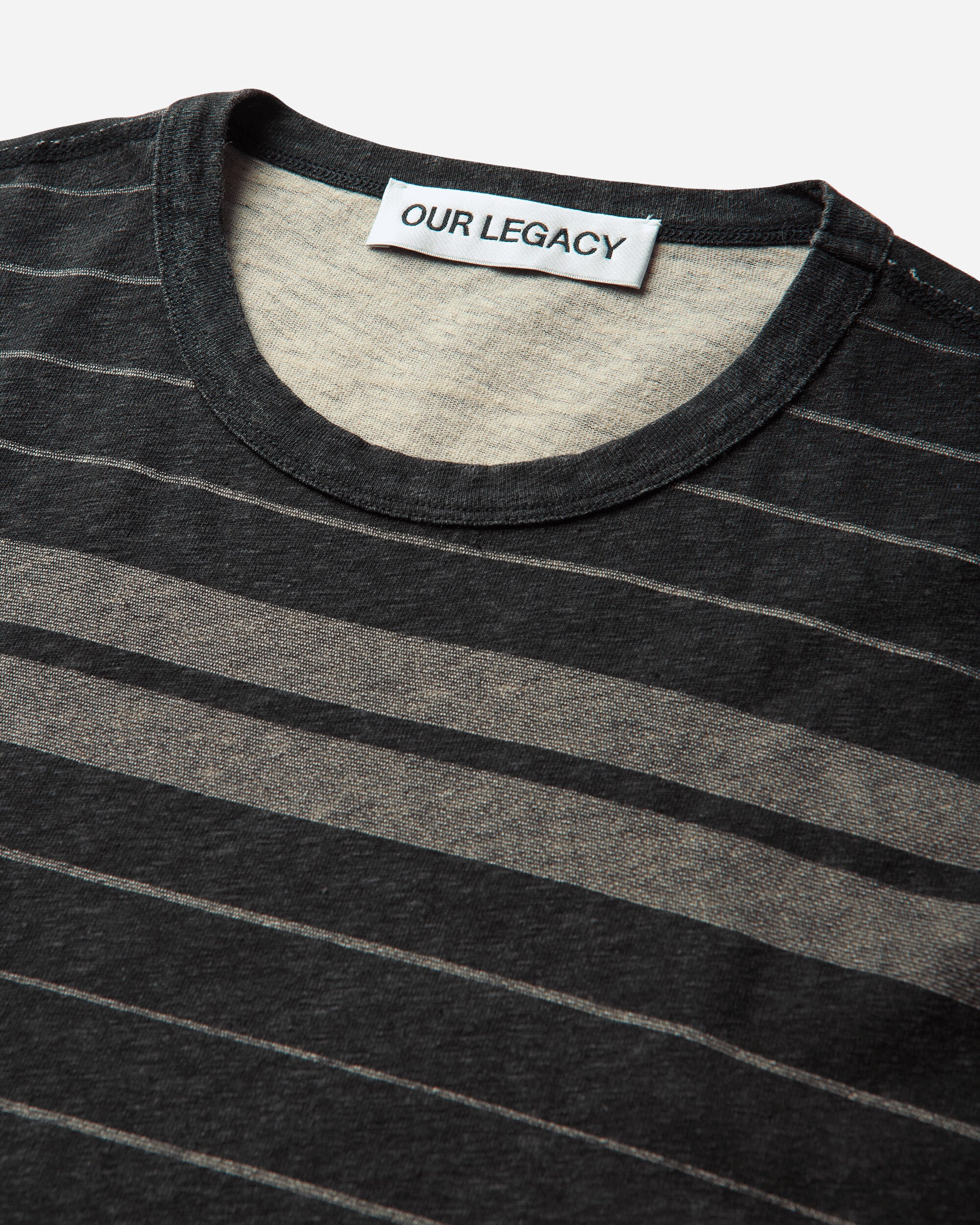 Our Legacy New Box T-Shirt Ziggy Stripe Ease Jersey T-Shirts Shortsleeve M4266NZ 001
