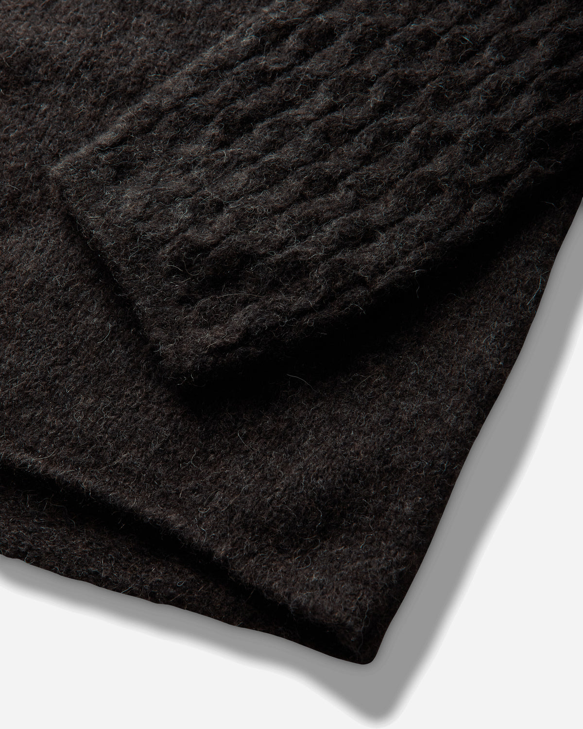 Our Legacy Rider Popover Plum Brown Blur Stitch Alpaca Knitwears Sweaters M4263RP 001