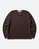 Our Legacy Rigid Popover Dirt Stripe Fuzzy Alpaca Knitwears Sweaters M4253RD 001