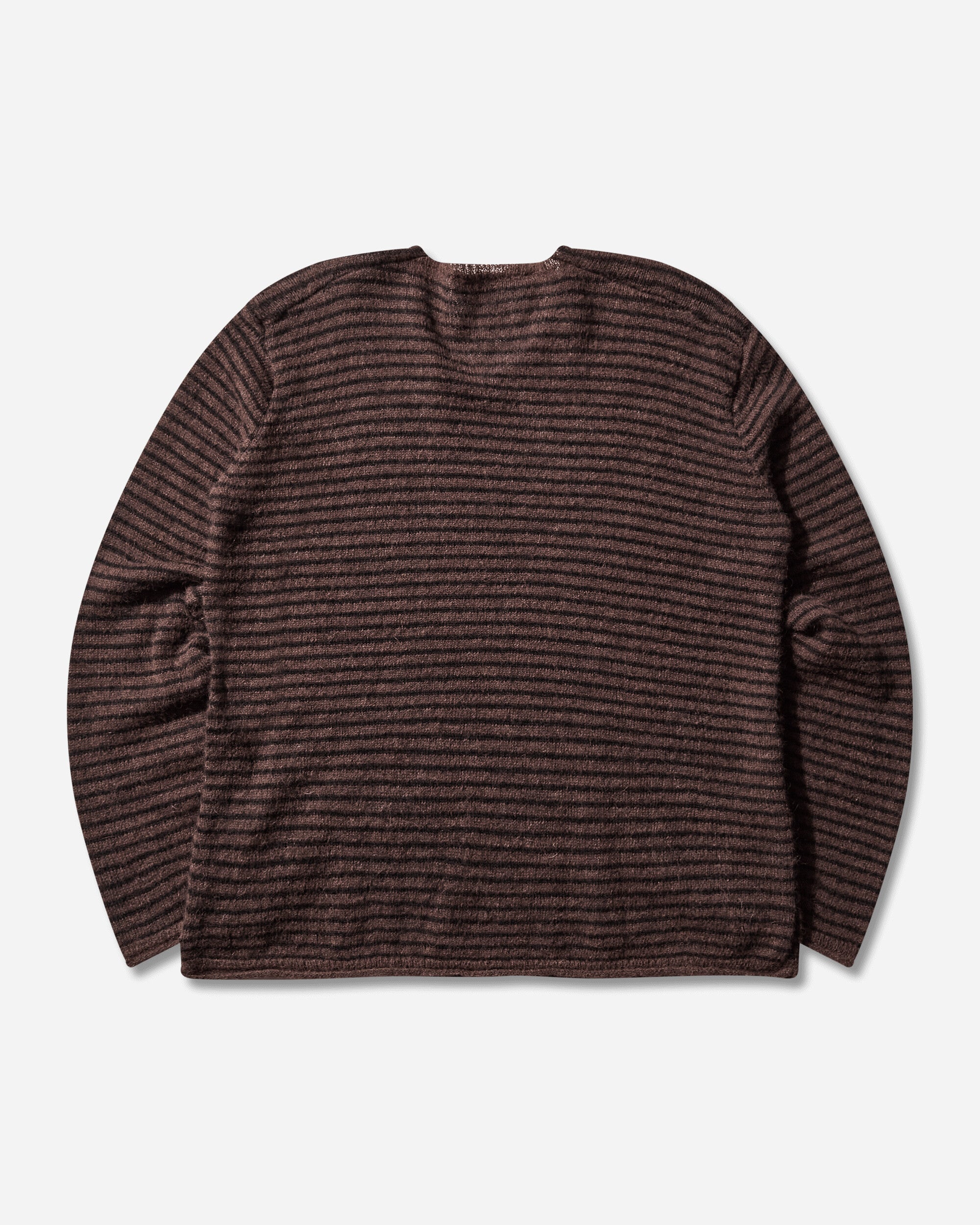 Our Legacy Rigid Popover Dirt Stripe Fuzzy Alpaca Knitwears Sweaters M4253RD 001