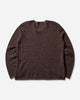 Our Legacy Rigid Popover Dirt Stripe Fuzzy Alpaca Knitwears Sweaters M4253RD 001
